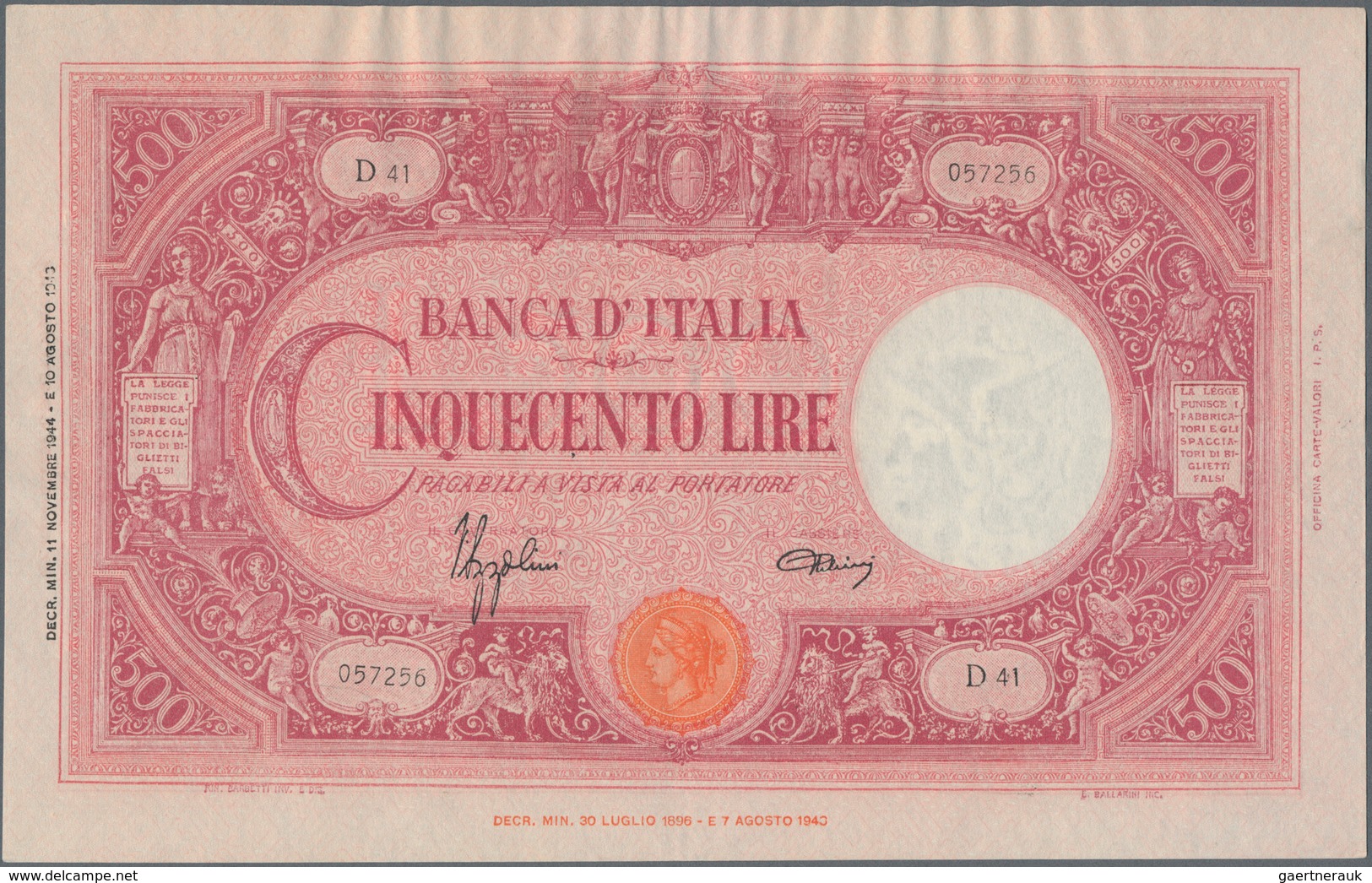 Italy / Italien: Huge album with 156 banknotes Italy, comprising for example 5 and 10 Lire Biglietti