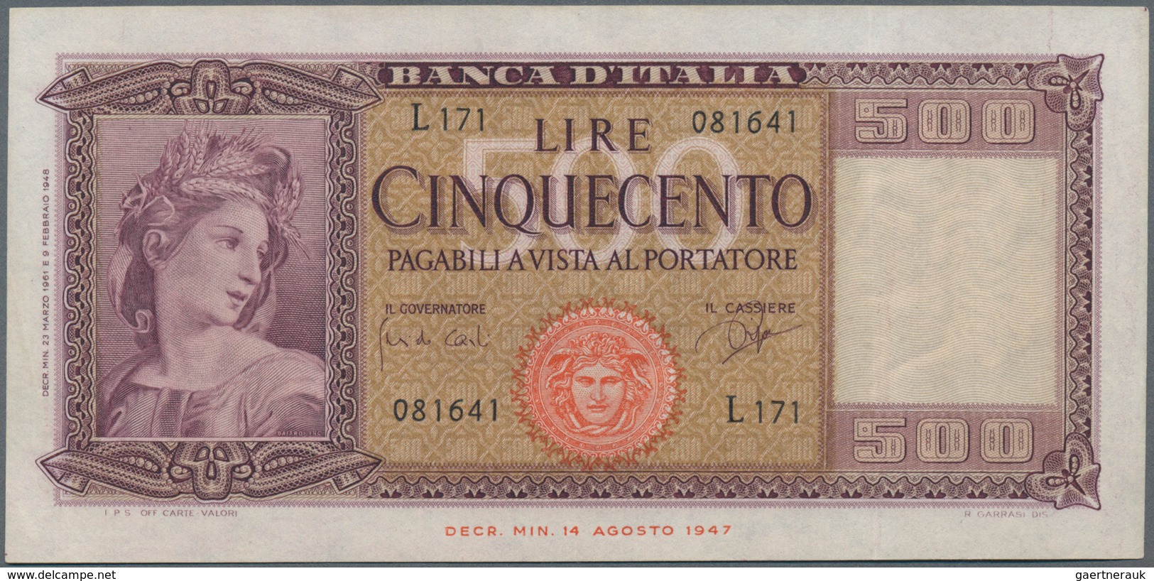 Italy / Italien: Huge album with 156 banknotes Italy, comprising for example 5 and 10 Lire Biglietti