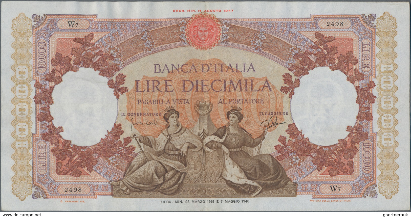 Italy / Italien: Huge album with 156 banknotes Italy, comprising for example 5 and 10 Lire Biglietti