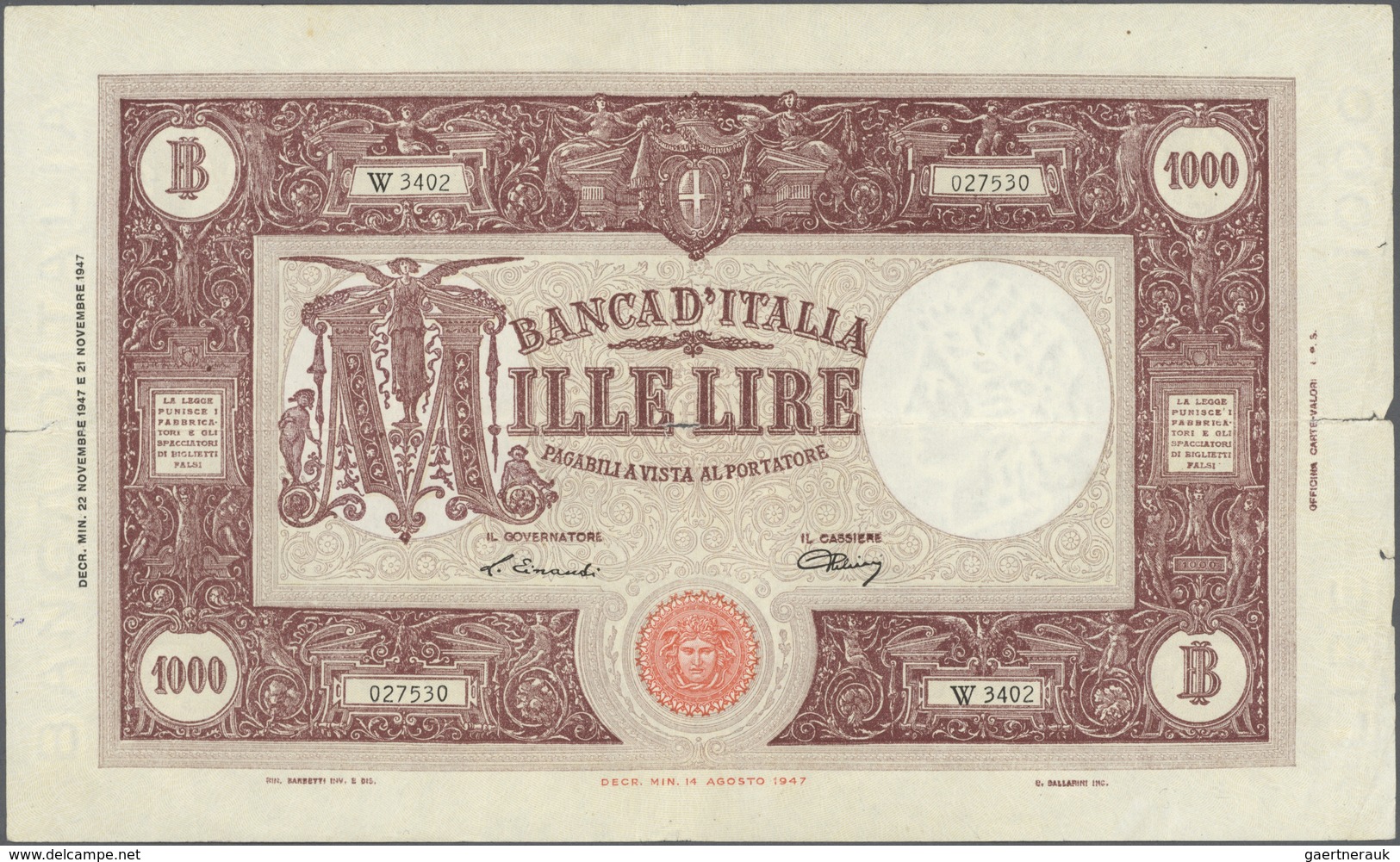Italy / Italien: Large Lot Of 14 Mostly Different Issues Of 1000 Lire From P. 62 To 81, Containing T - Other & Unclassified