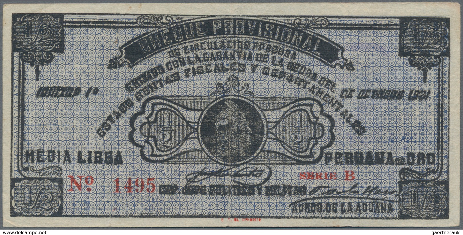 Peru: Huge Lot With 41 Banknotes 1921 – 1990 Including For Example ½ Libra And 1 Sol 1921 (VF, VF+), - Peru