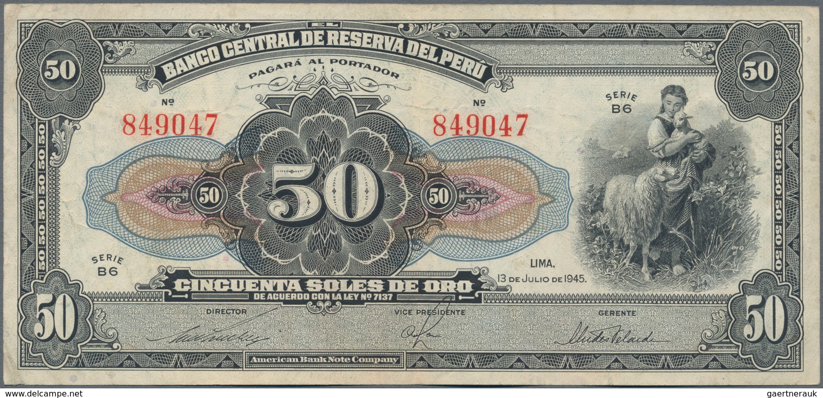 Peru: Huge Lot With 41 Banknotes 1921 – 1990 Including For Example ½ Libra And 1 Sol 1921 (VF, VF+), - Peru