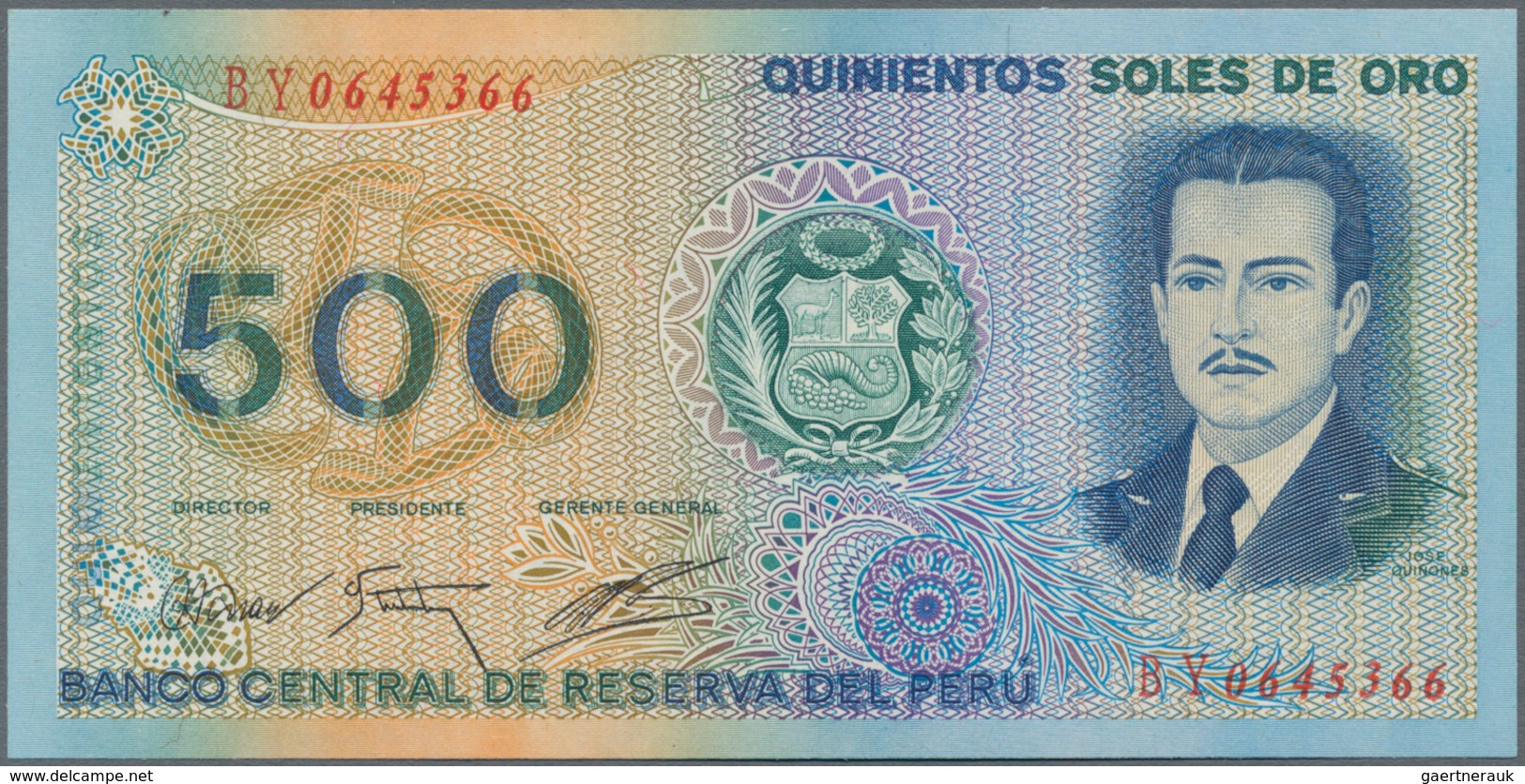 Peru: Huge lot with 41 banknotes 1921 – 1990 including for example ½ Libra and 1 Sol 1921 (VF, VF+),