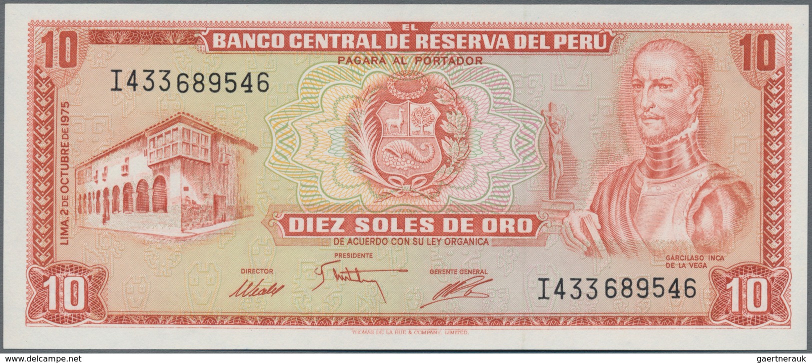 Peru: Huge lot with 41 banknotes 1921 – 1990 including for example ½ Libra and 1 Sol 1921 (VF, VF+),