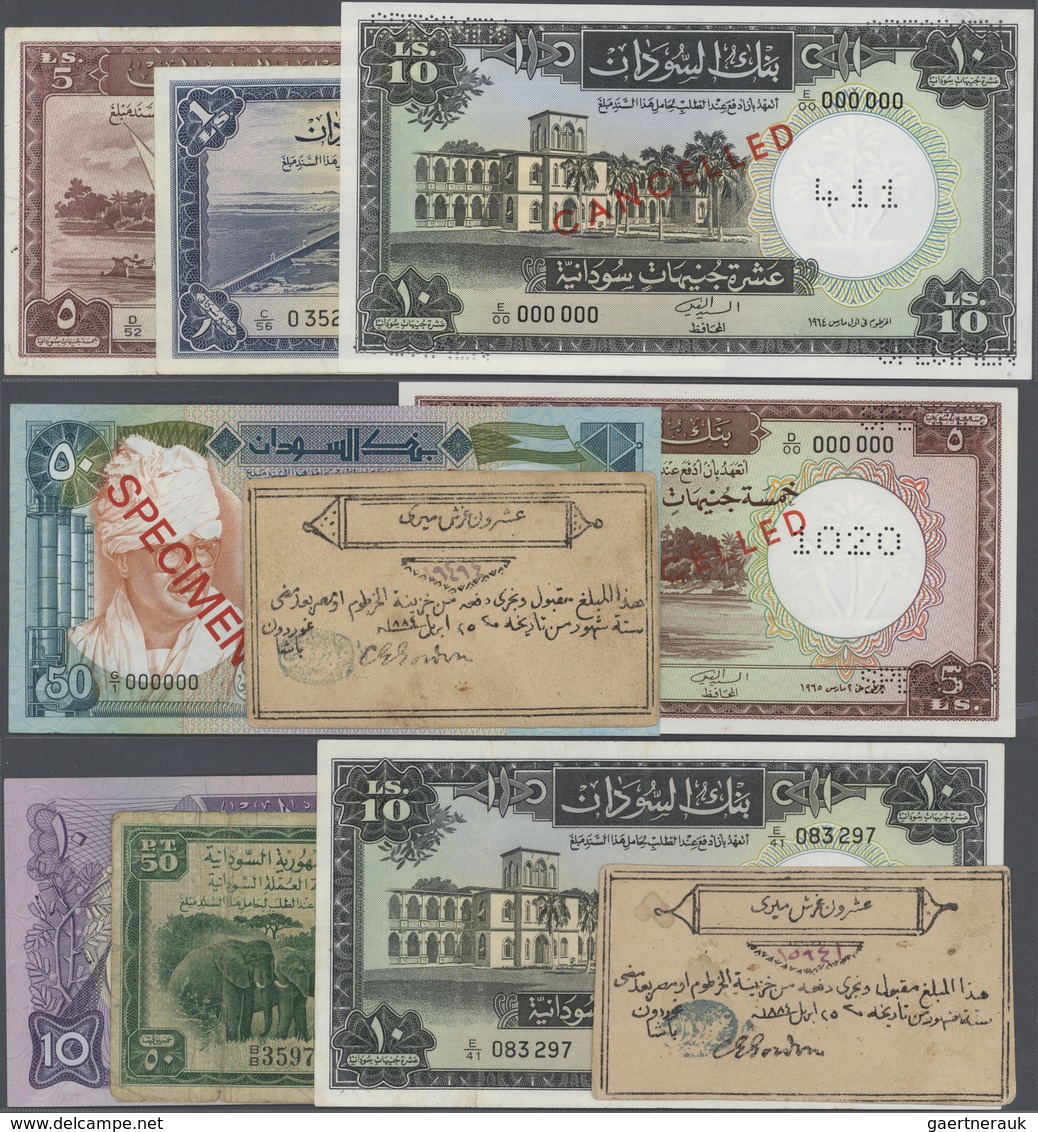 Sudan: Large Set Of About 450 Banknotes In Different Conditions (the Modern Ones Most Of Them In UNC - Soedan