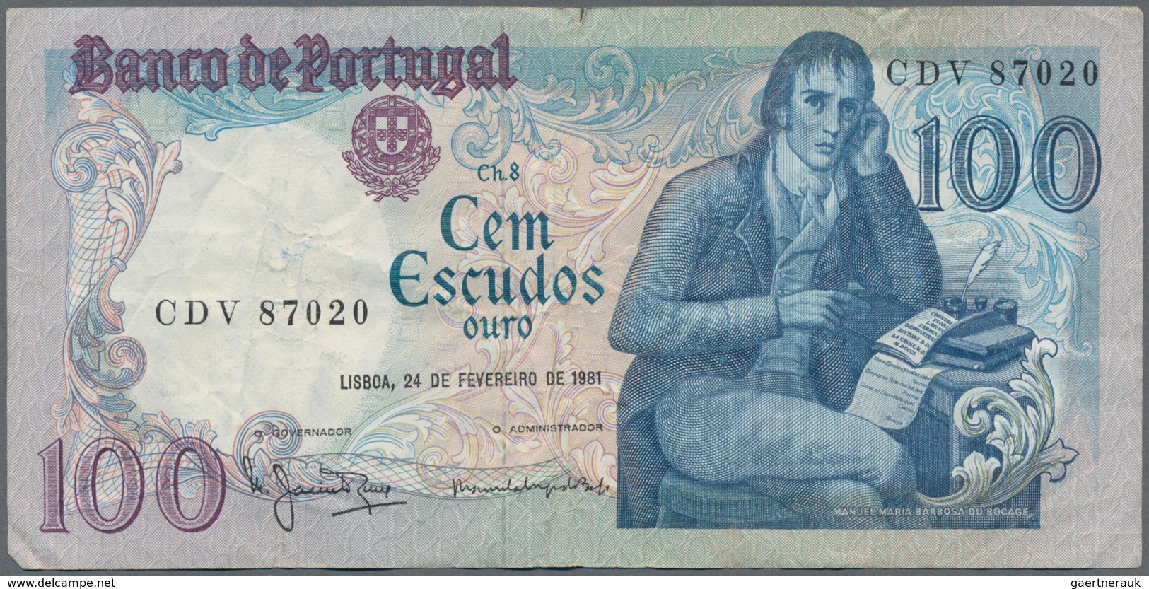 Alle Welt: Box with about 1000 Banknotes from all over the world, comprising for example Portugal 10