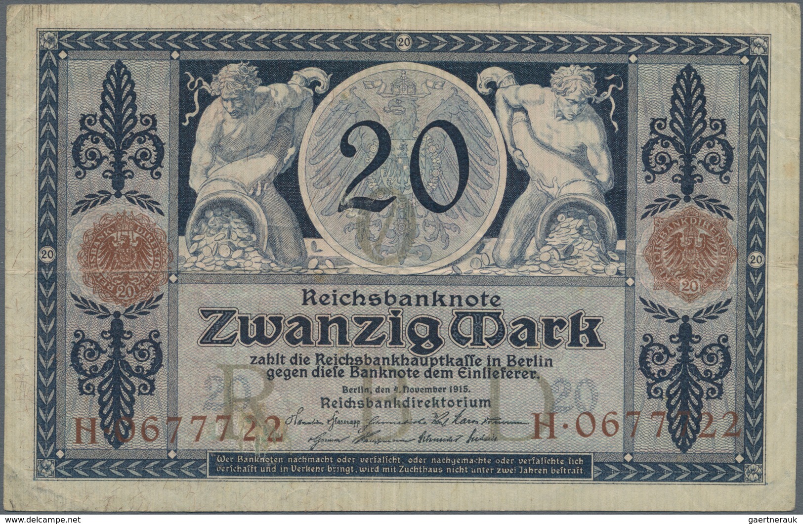 Alle Welt: Collection With About 100 Banknotes From Germany 1908-1923 (plus 10 DM 1999) And 100 Bank - Andere & Zonder Classificatie