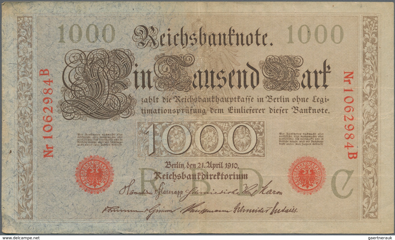 Alle Welt: Collection with about 100 banknotes from Germany 1908-1923 (plus 10 DM 1999) and 100 bank