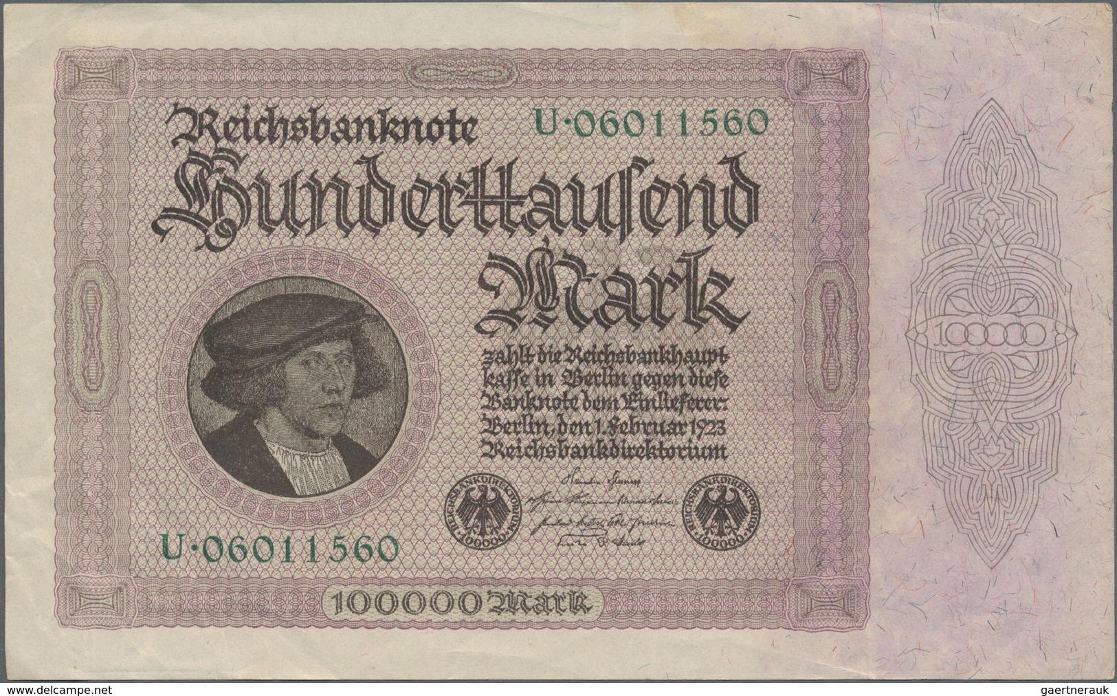 Alle Welt: Collection with about 100 banknotes from Germany 1908-1923 (plus 10 DM 1999) and 100 bank