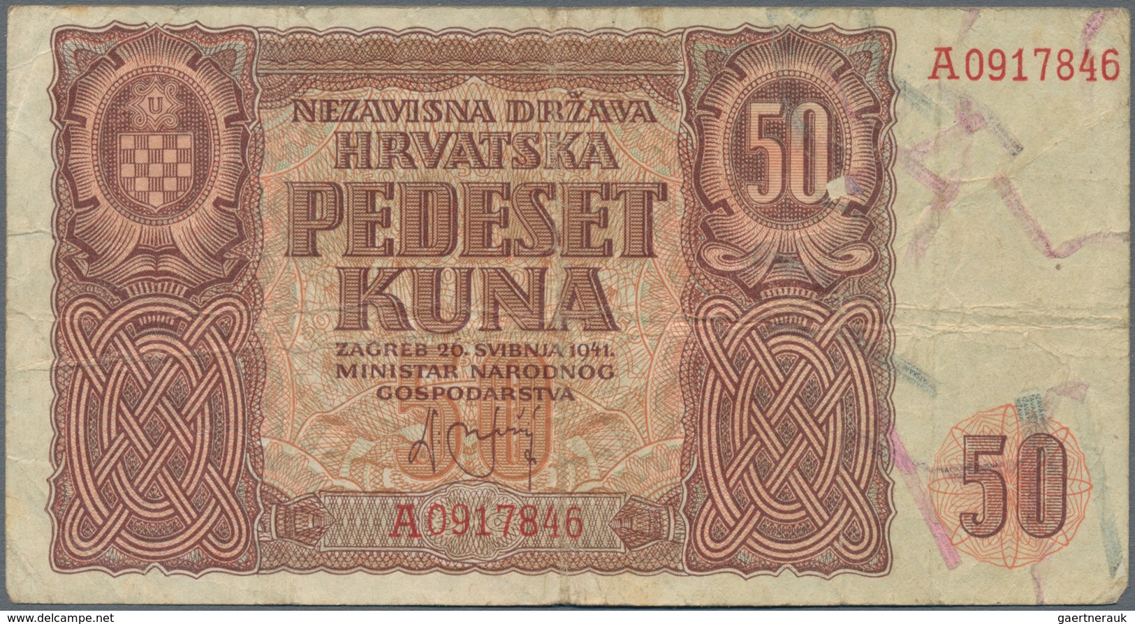 Europa: Very Nice Set With 34 Banknotes Europe, Comprising For Example Andorra 1 Pesseta 1936 P.1 (G - Autres - Europe