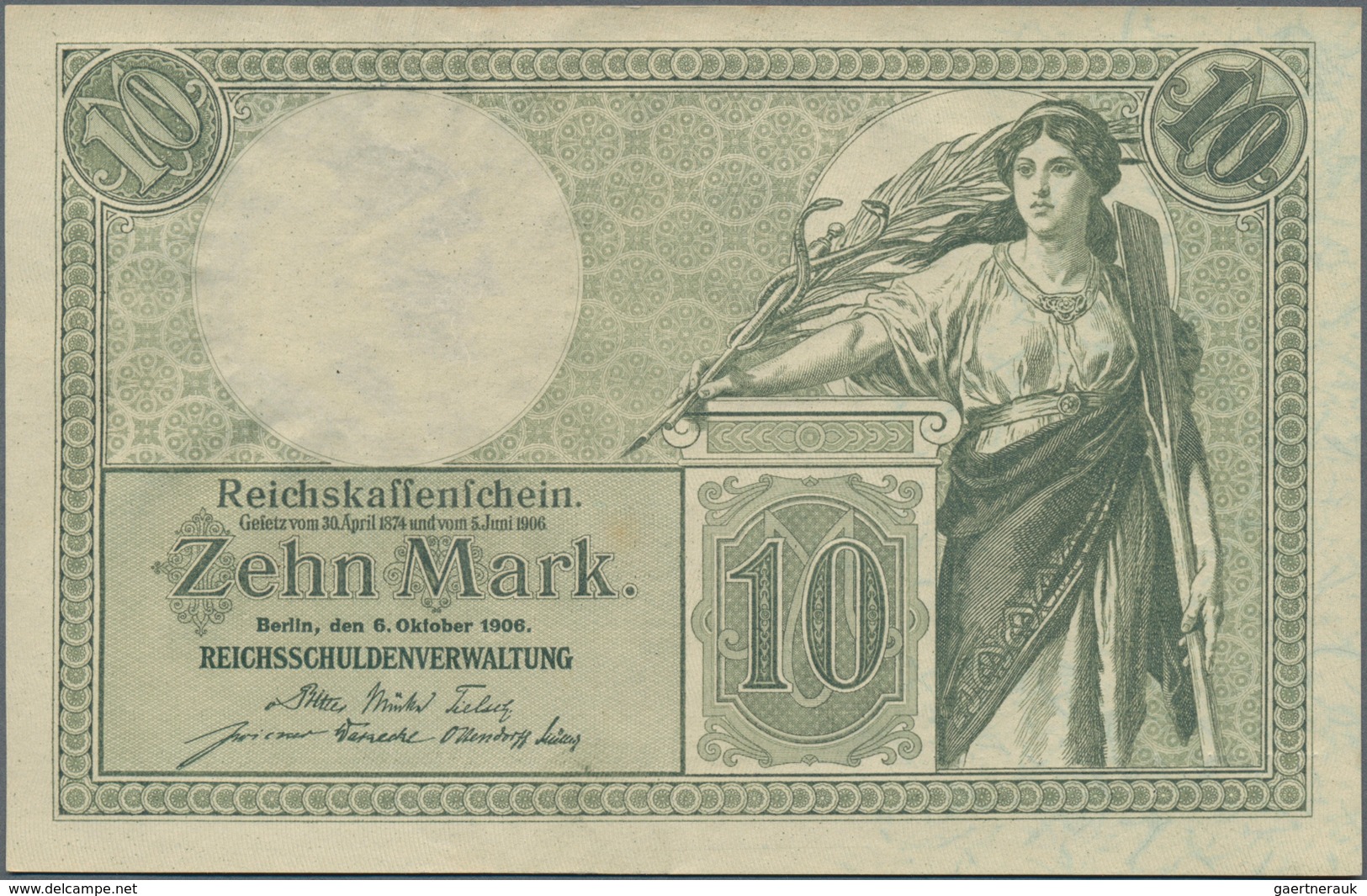 Deutschland - Deutsches Reich Bis 1945: Kleines Lot Mit 7 Banknoten Der Serien 1904-1910, Dabei 5, 1 - Other & Unclassified