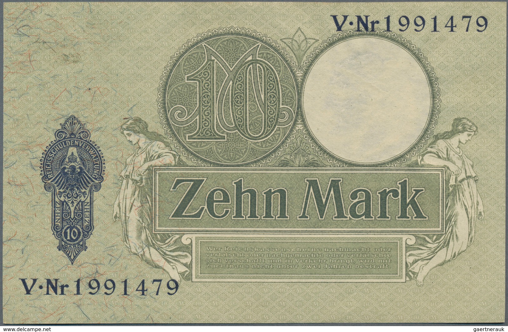Deutschland - Deutsches Reich Bis 1945: Kleines Lot Mit 7 Banknoten Der Serien 1904-1910, Dabei 5, 1 - Other & Unclassified