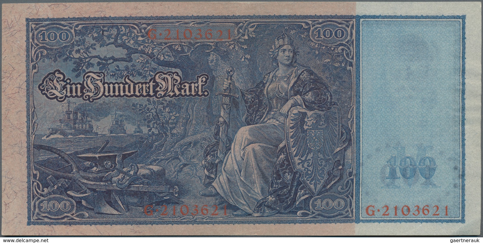 Deutschland - Deutsches Reich bis 1945: Kleines Lot mit 7 Banknoten der Serien 1904-1910, dabei 5, 1