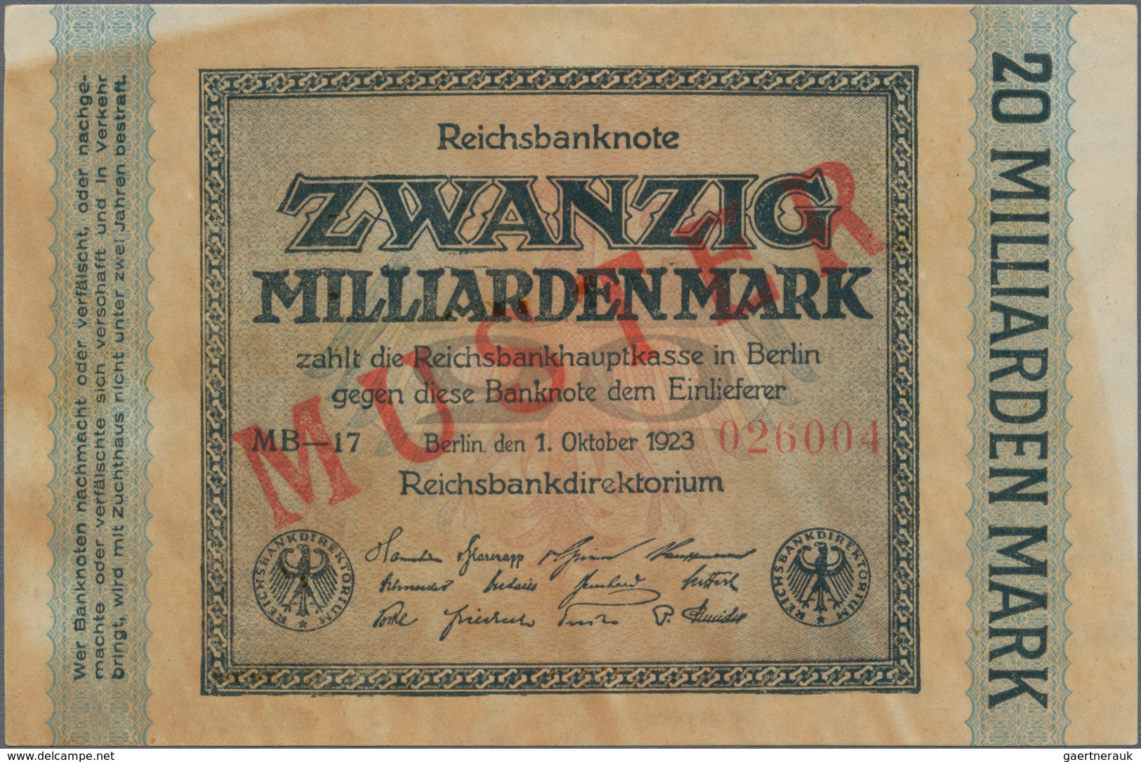 Deutschland - Deutsches Reich Bis 1945: Lot Mit 8 Banknoten, Alle Aus Laufender Serie Und Nachträgli - Other & Unclassified