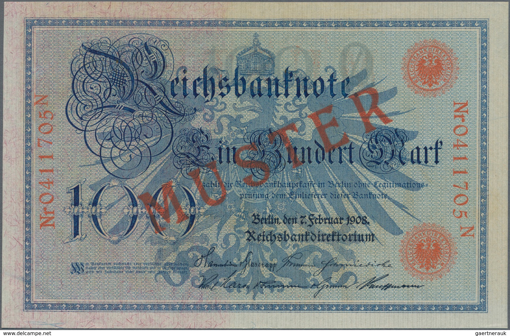 Deutschland - Deutsches Reich Bis 1945: Lot Mit 8 Banknoten, Alle Aus Laufender Serie Und Nachträgli - Sonstige & Ohne Zuordnung