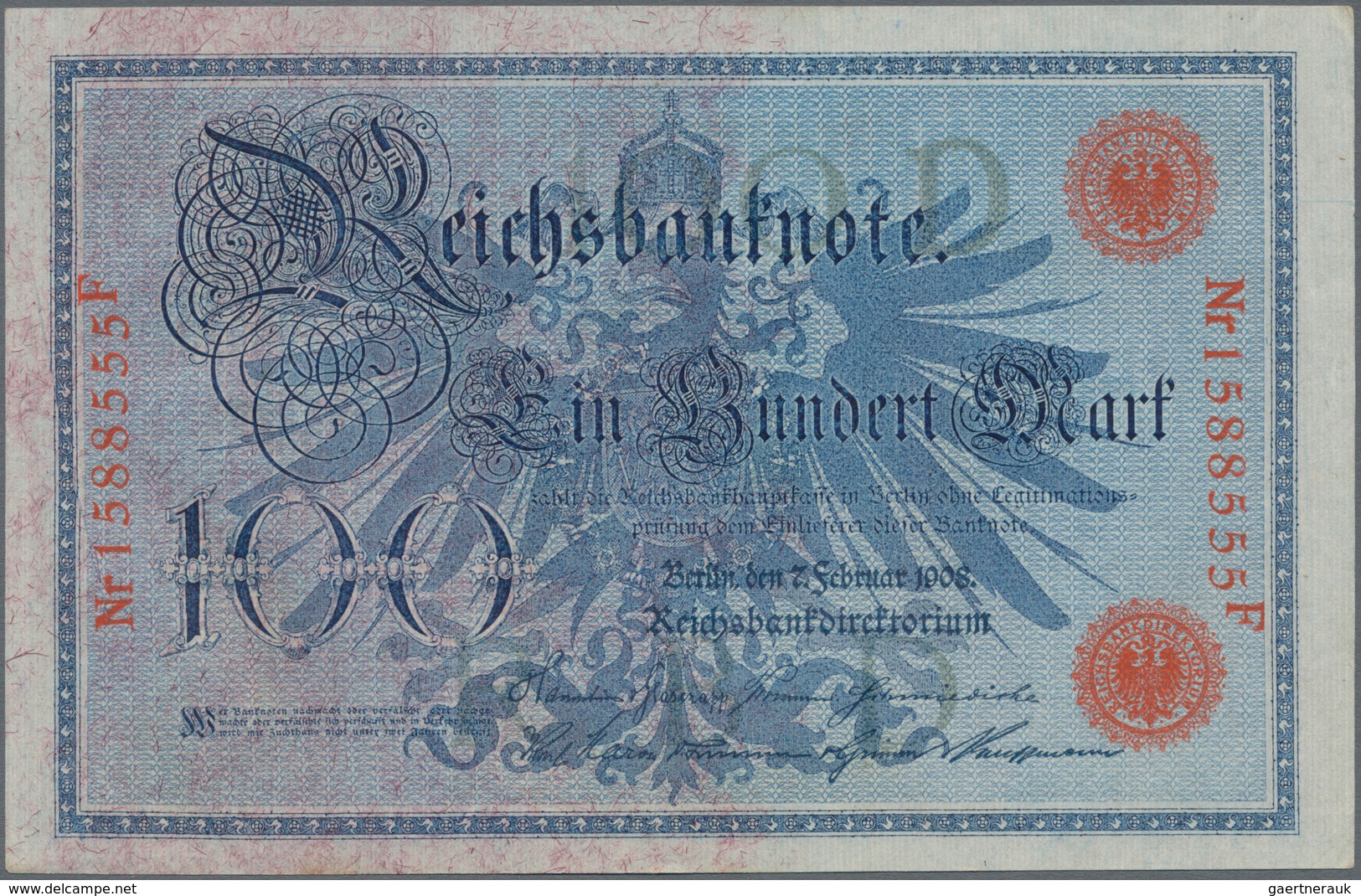 Deutschland - Deutsches Reich Bis 1945: Kleines Lot Mit 40 Banknoten 100 Mark 1908, Ro.33 In Leicht - Sonstige & Ohne Zuordnung