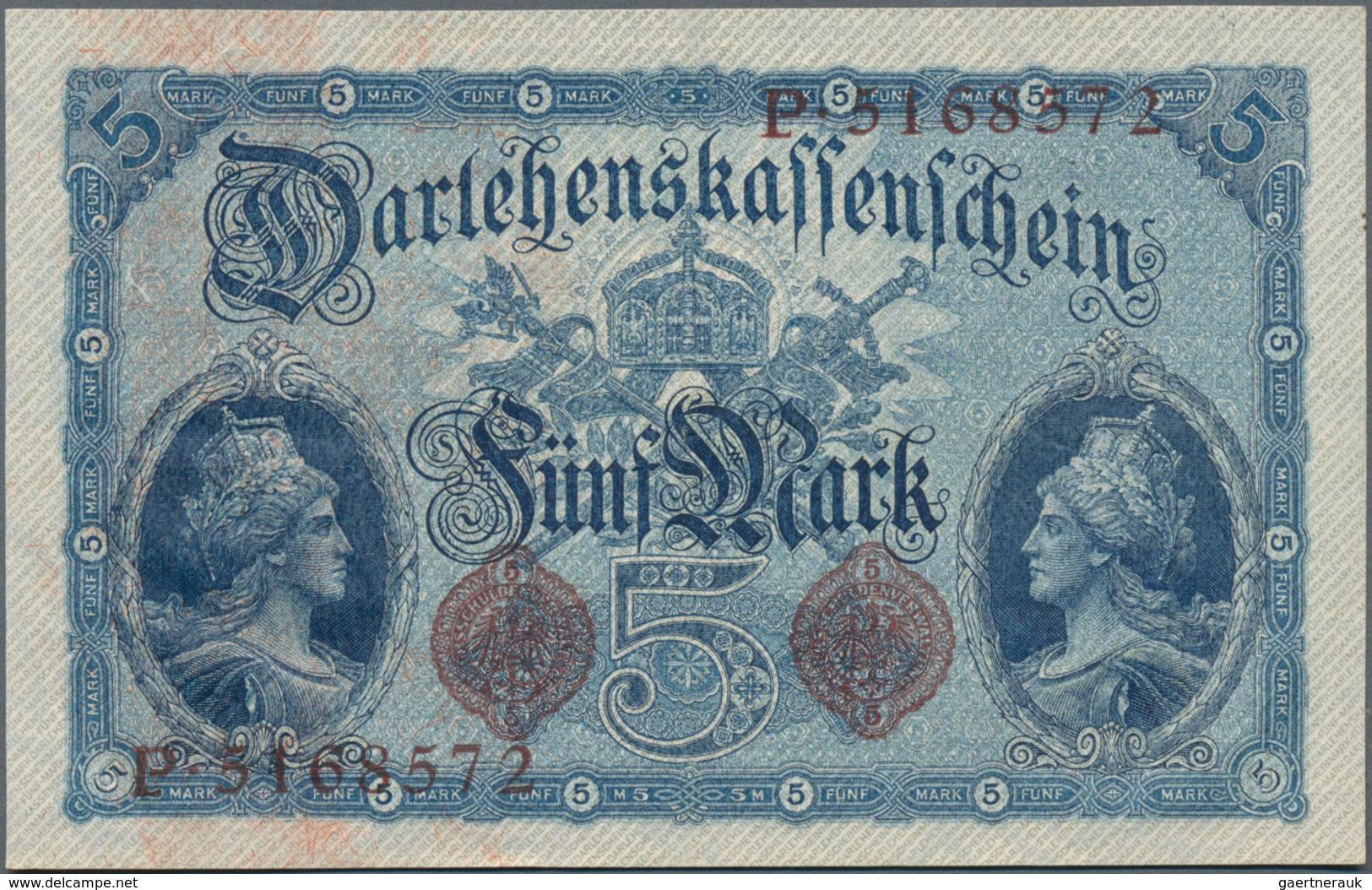 Deutschland - Deutsches Reich bis 1945: Kleines Lot mit 12 Banknoten der Serien 1908-1918, dabei 2x