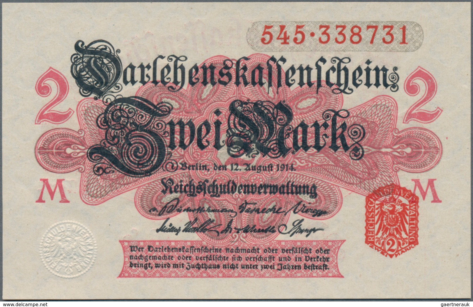 Deutschland - Deutsches Reich bis 1945: Kleines Lot mit 12 Banknoten der Serien 1908-1918, dabei 2x