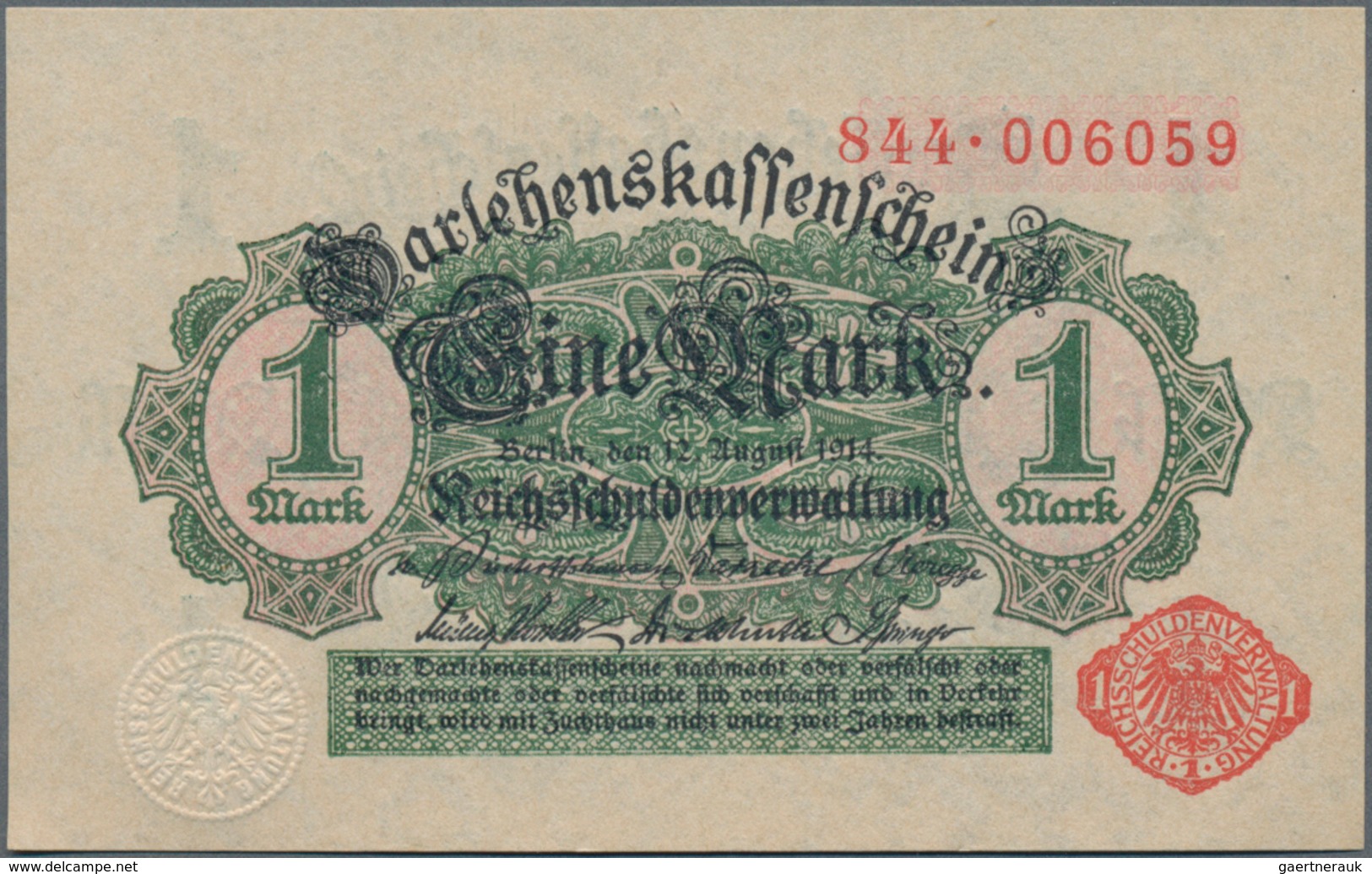 Deutschland - Deutsches Reich bis 1945: Kleines Lot mit 12 Banknoten der Serien 1908-1918, dabei 2x