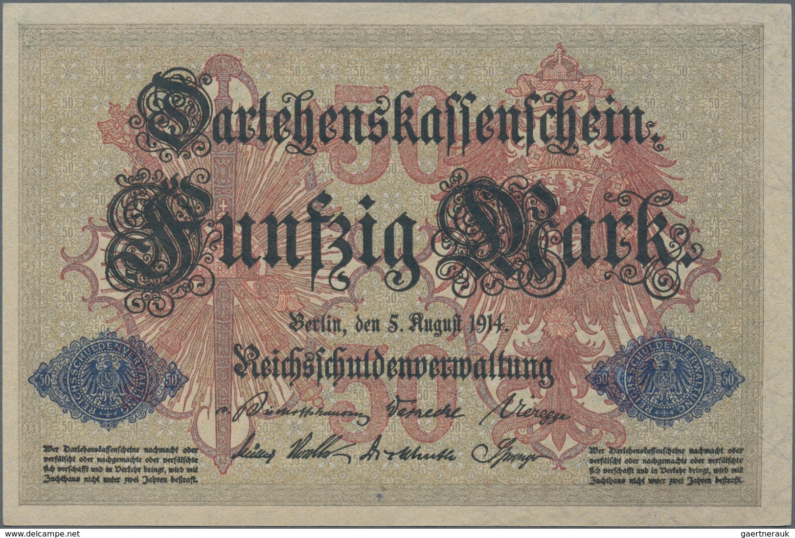 Deutschland - Deutsches Reich bis 1945: Kleines Lot mit 12 Banknoten der Serien 1908-1918, dabei 2x