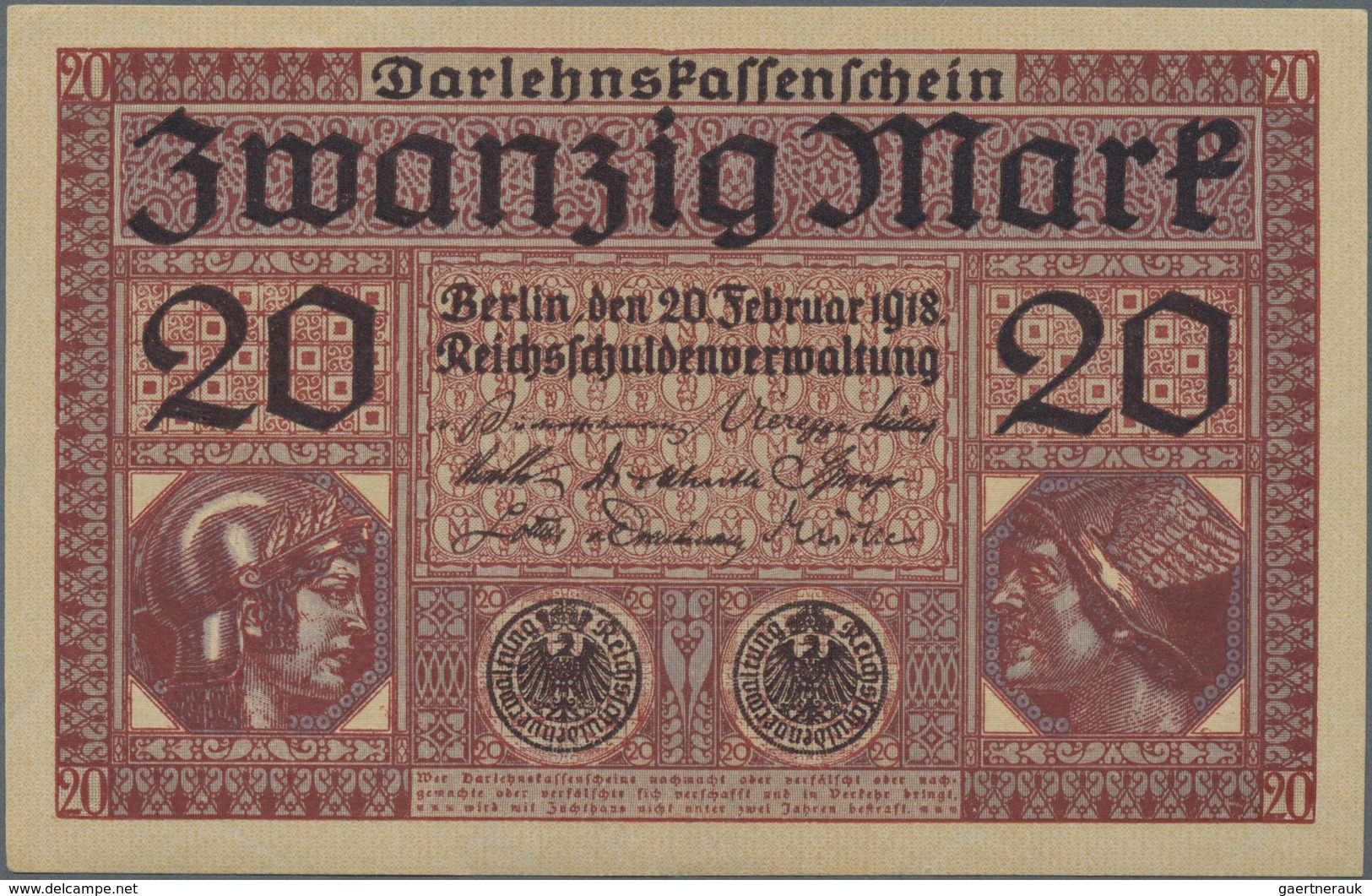 Deutschland - Deutsches Reich bis 1945: Kleines Lot mit 12 Banknoten der Serien 1908-1918, dabei 2x