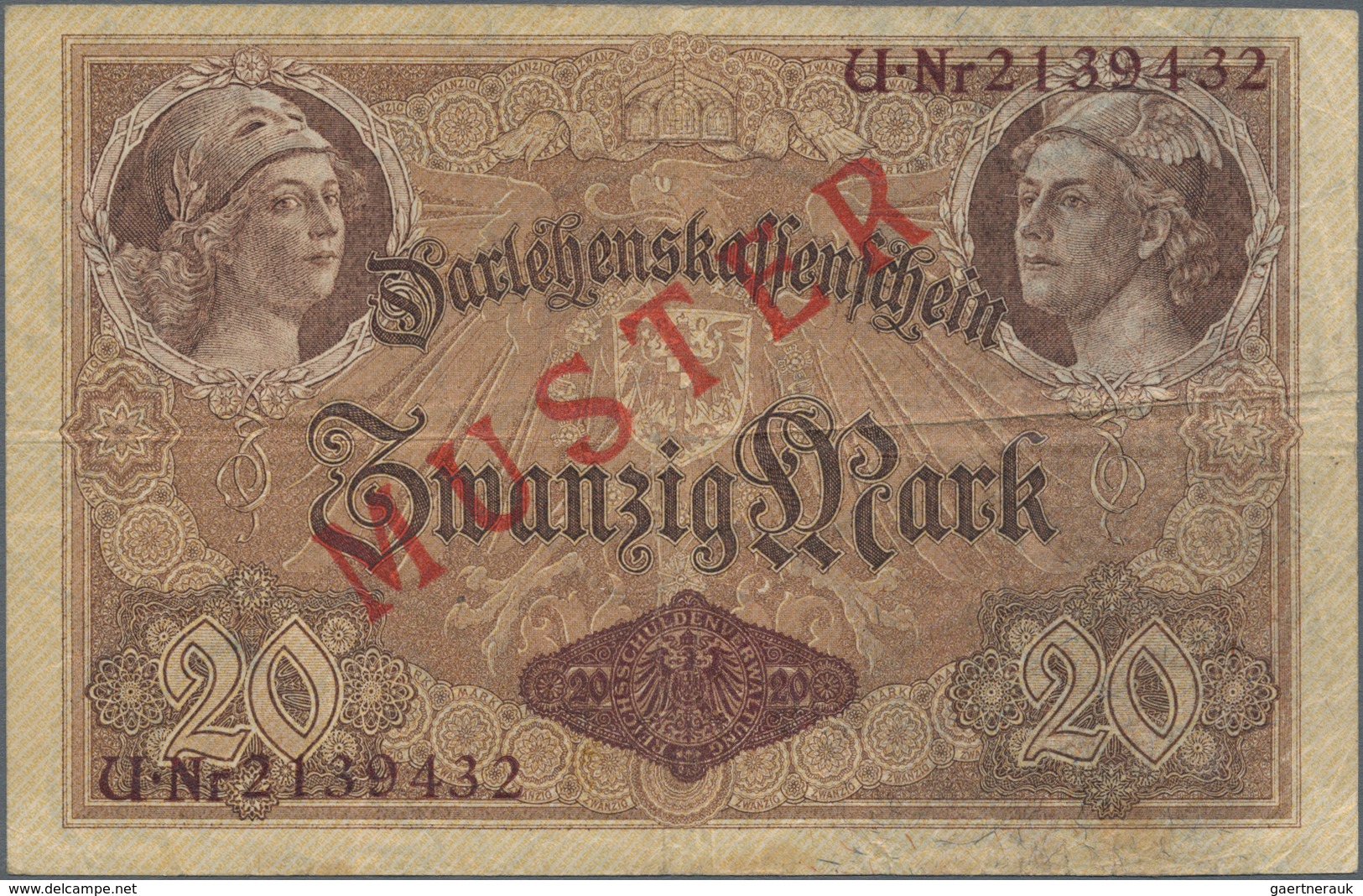 Deutschland - Deutsches Reich Bis 1945: Lot Mit 5 Banknoten, Alle Aus Laufender Serie Und Nachträgli - Other & Unclassified