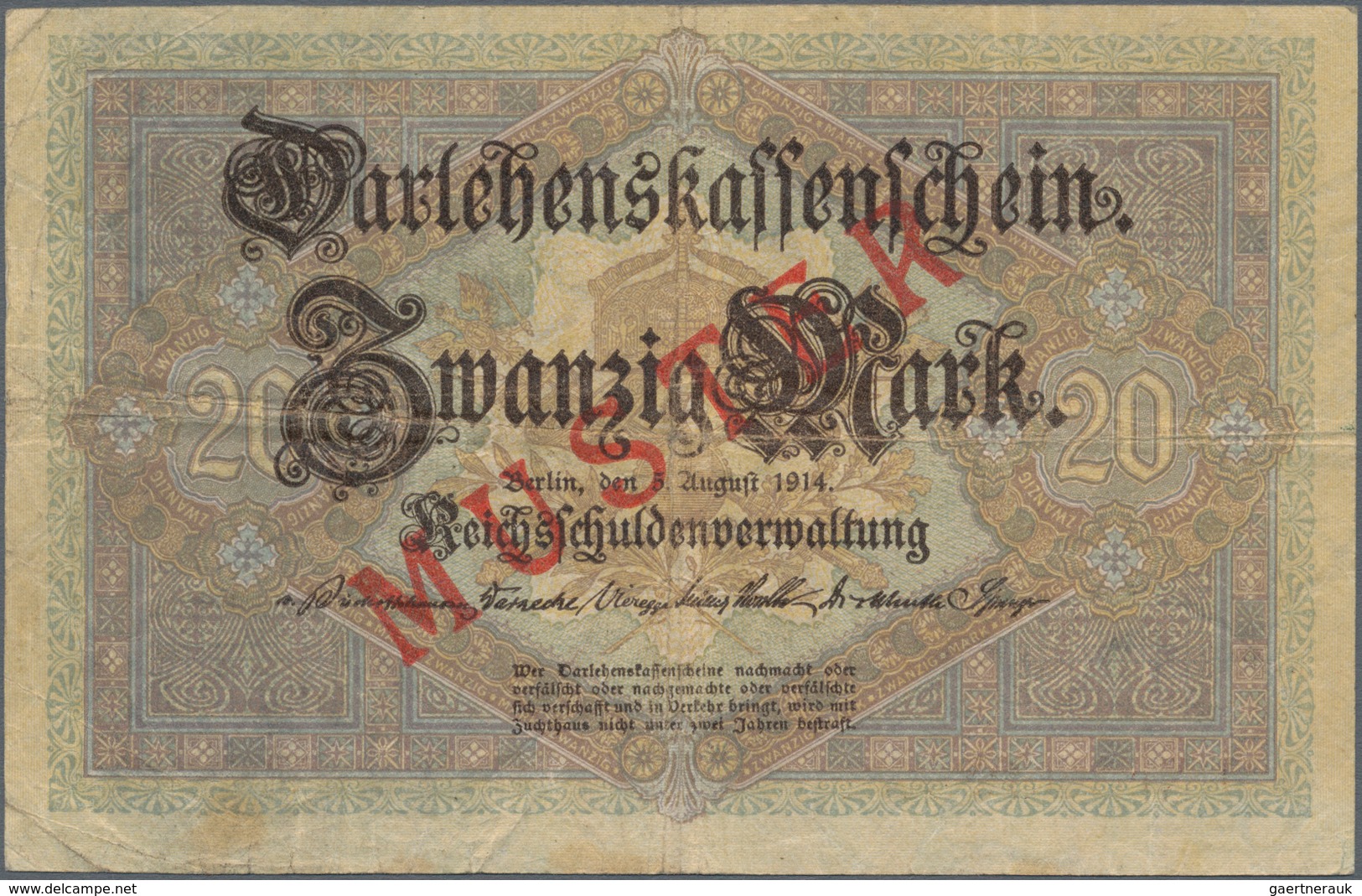 Deutschland - Deutsches Reich Bis 1945: Lot Mit 5 Banknoten, Alle Aus Laufender Serie Und Nachträgli - Autres & Non Classés