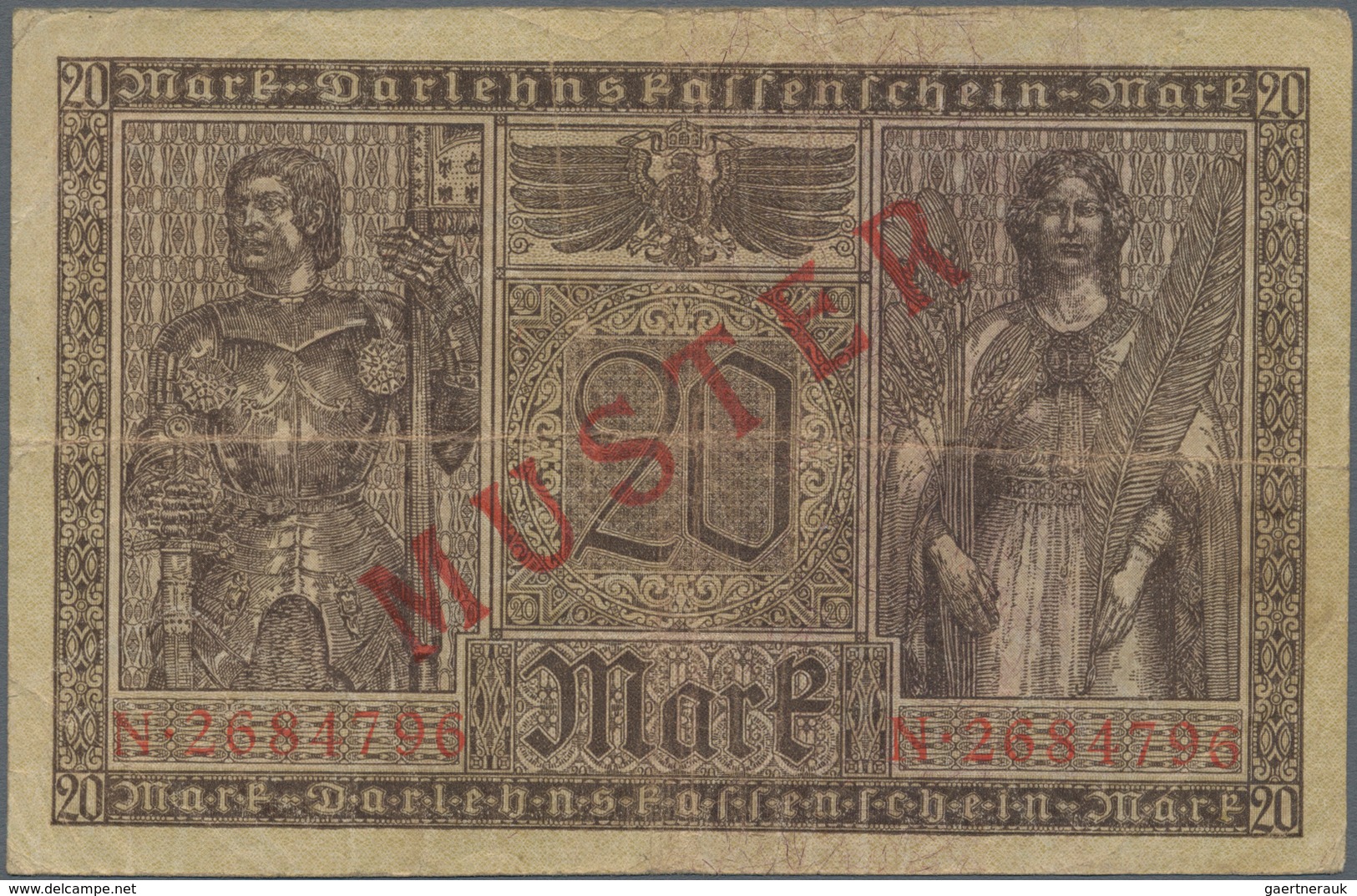 Deutschland - Deutsches Reich bis 1945: Lot mit 5 Banknoten, alle aus laufender Serie und nachträgli