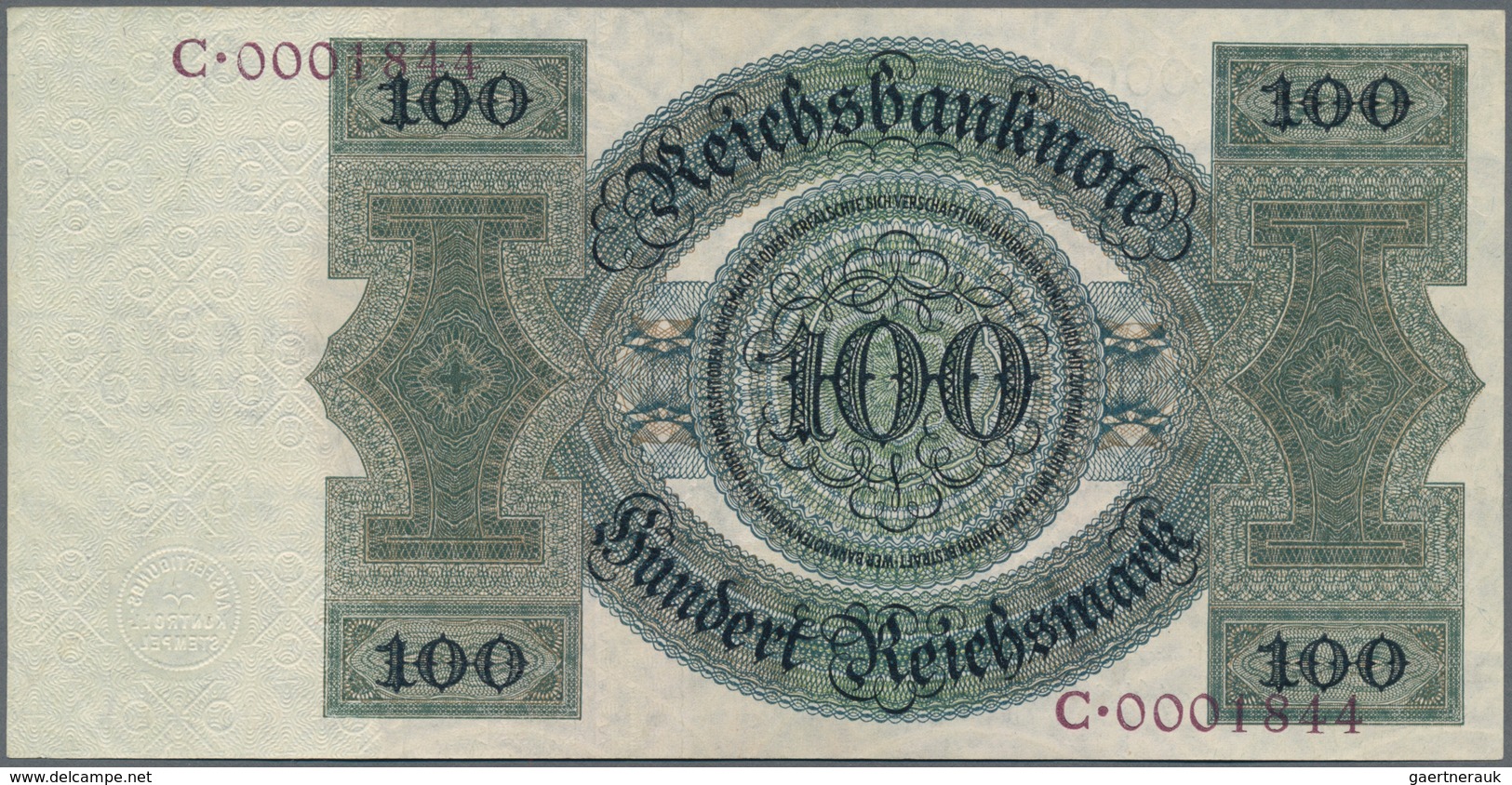 Deutschland - Deutsches Reich bis 1945: Sehr schönes Lot mit 4 Banknoten der Holbein-Serie 1924, mit