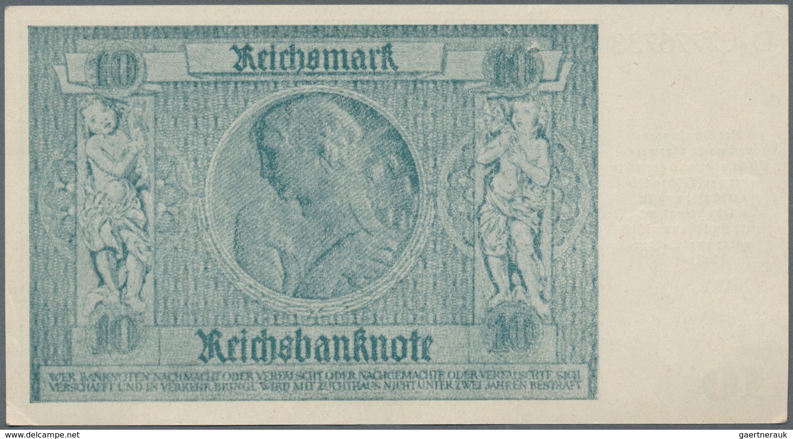 Deutschland - Deutsches Reich Bis 1945: Notausgaben 1945, 2x 10 Reichsmark Der Reichsbankstellen Gra - Other & Unclassified