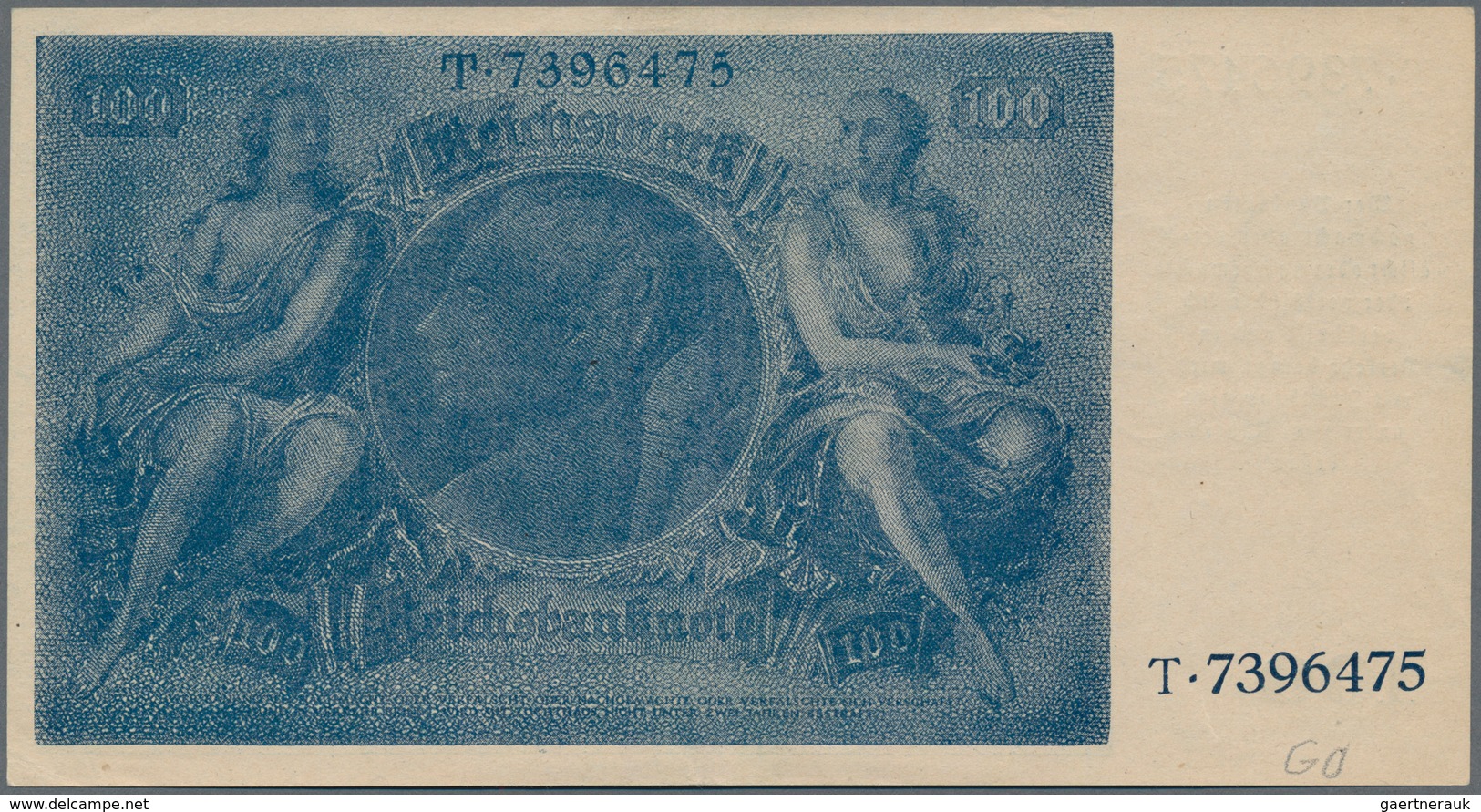 Deutschland - Deutsches Reich Bis 1945: 100 Reichsmark Der Notausgaben 1945 Der Reichsbankstellen Gr - Sonstige & Ohne Zuordnung