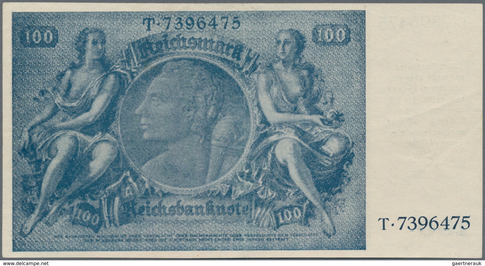 Deutschland - Deutsches Reich Bis 1945: 100 Reichsmark Der Notausgaben 1945 Der Reichsbankstellen Gr - Other & Unclassified
