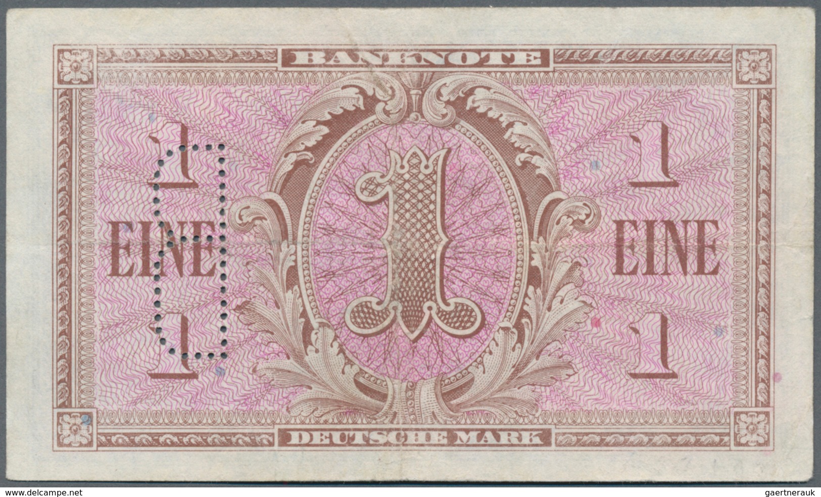 Deutschland - Bank Deutscher Länder + Bundesrepublik Deutschland: 1 DM 1948 Mit Perforation "B" Für - Other & Unclassified