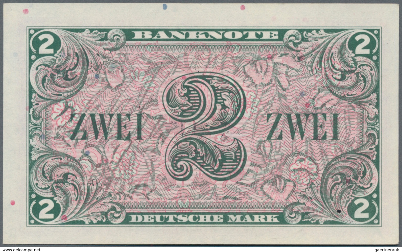 Deutschland - Bank Deutscher Länder + Bundesrepublik Deutschland: 2 DM 1948 Mit Stempel "B" Für West - Other & Unclassified