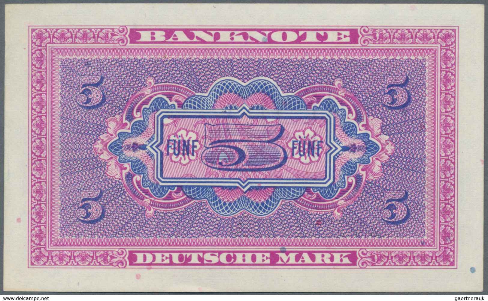 Deutschland - Bank Deutscher Länder + Bundesrepublik Deutschland: 5 DM 1948 Mit Stempel "B" Für West - Autres & Non Classés