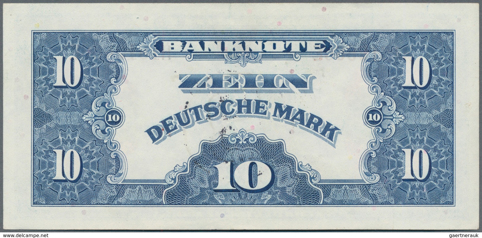 Deutschland - Bank Deutscher Länder + Bundesrepublik Deutschland: 10 DM 1948 Mit Stempel "B" Für Wes - Autres & Non Classés