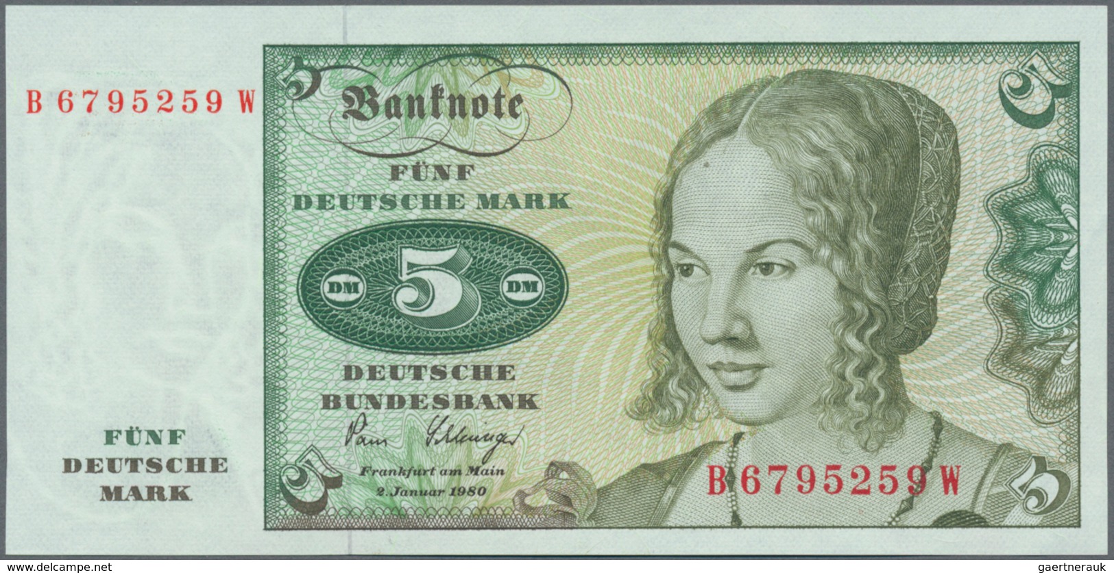 Deutschland - Bank Deutscher Länder + Bundesrepublik Deutschland: Kleines Lot Mit 6 Banknoten, Dabei - Sonstige & Ohne Zuordnung