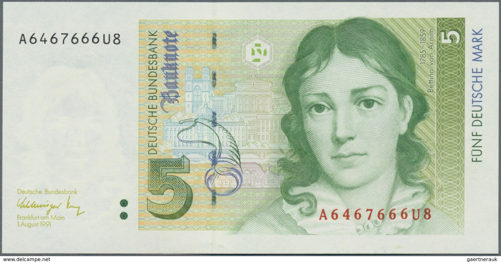 Deutschland - Bank Deutscher Länder + Bundesrepublik Deutschland: Kleines Lot Mit 6 Banknoten, Dabei - Sonstige & Ohne Zuordnung