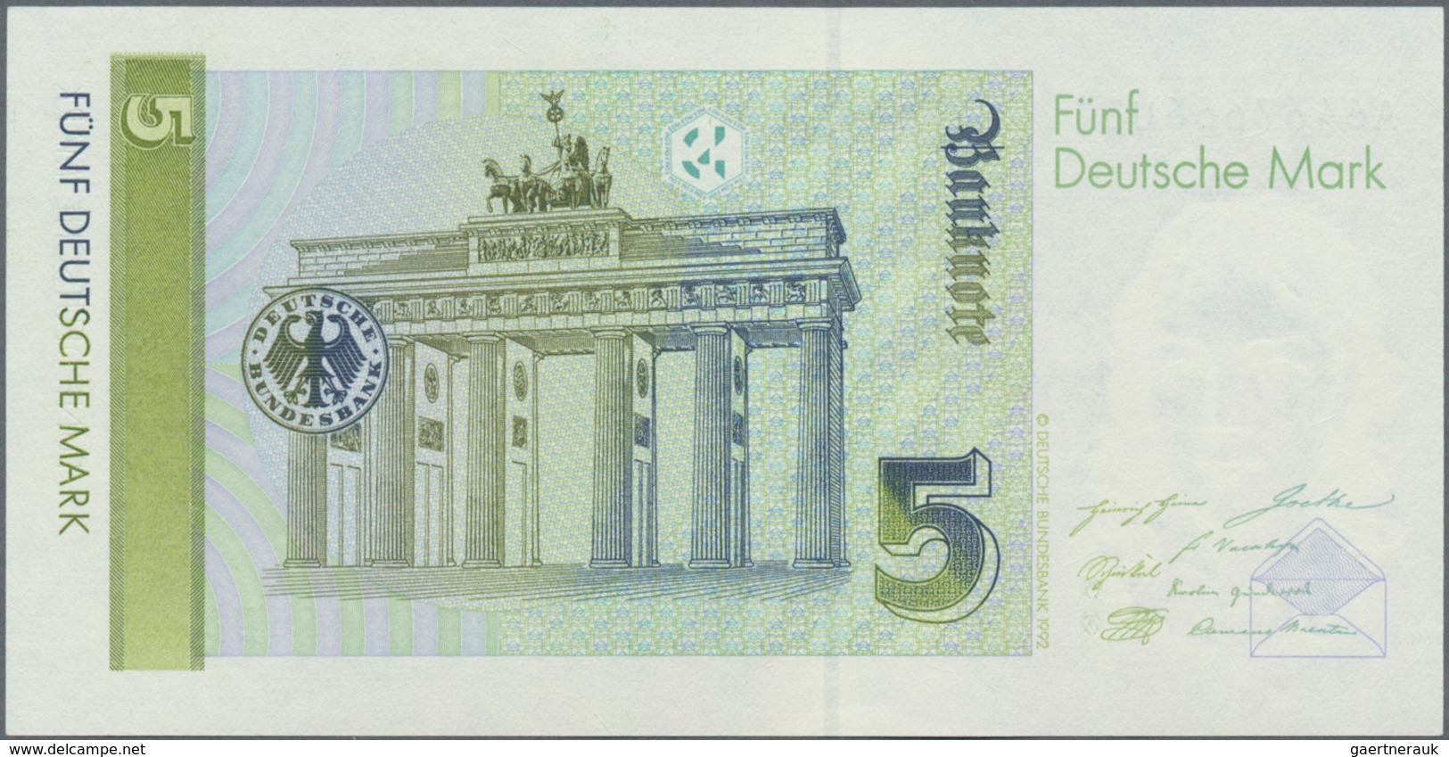 Deutschland - Bank Deutscher Länder + Bundesrepublik Deutschland: Kleines Lot mit 6 Banknoten, dabei