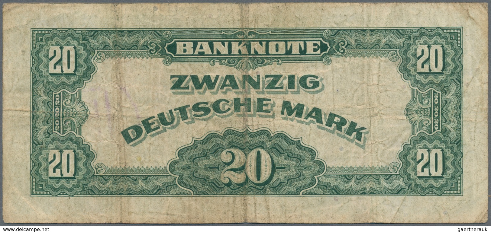 Deutschland - Bank Deutscher Länder + Bundesrepublik Deutschland: Kleines Lot mit 6 Banknoten, dabei