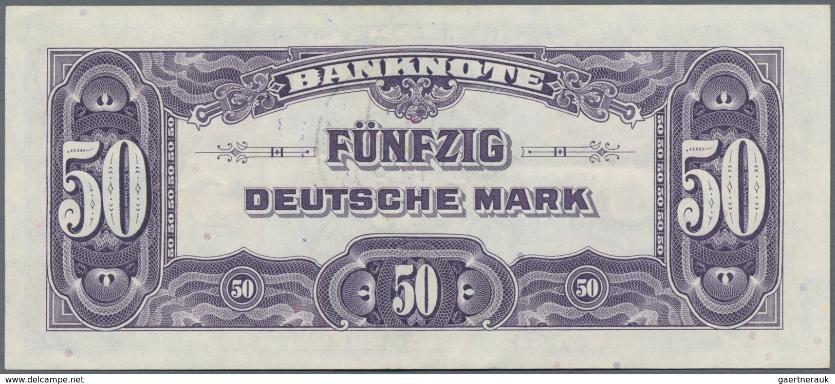 Deutschland - Bank Deutscher Länder + Bundesrepublik Deutschland: 50 DM 1948 Mit Stempel "B" Für Wes - Sonstige & Ohne Zuordnung