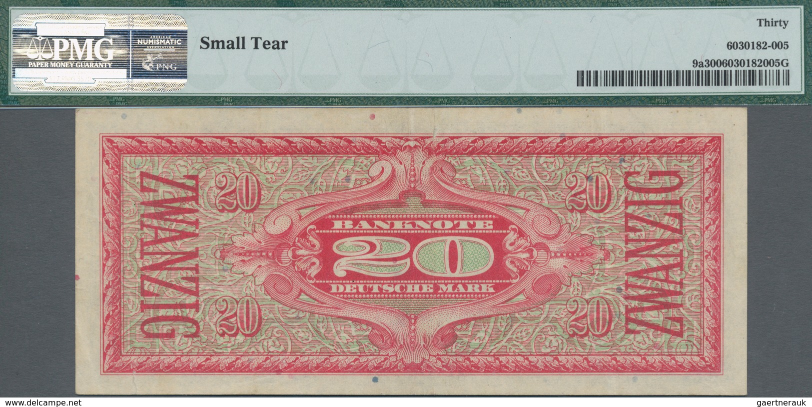 Deutschland - Bank Deutscher Länder + Bundesrepublik Deutschland: 20 DM 1948, Ro.246a, Leicht Flecki - Autres & Non Classés