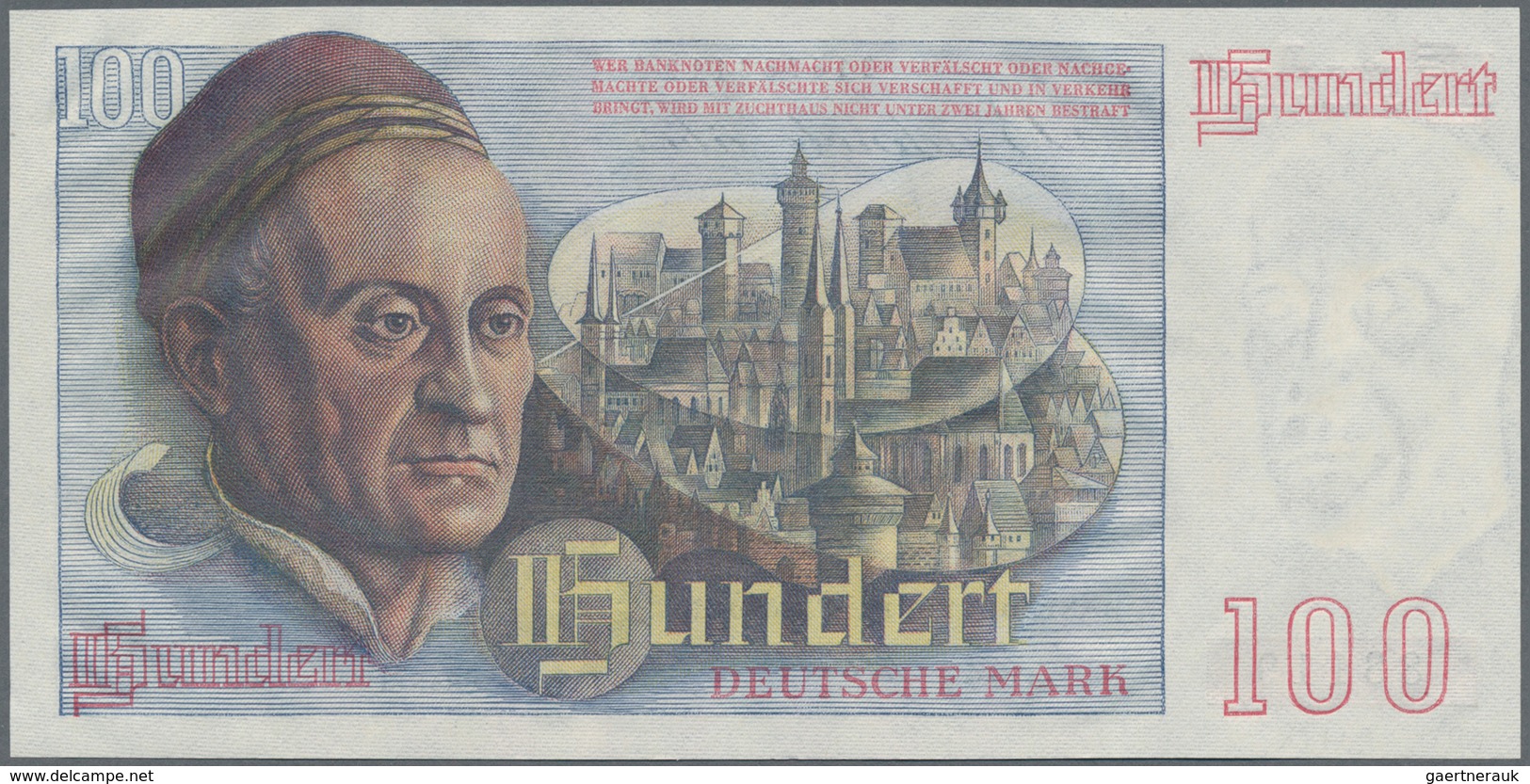 Deutschland - Bank Deutscher Länder + Bundesrepublik Deutschland: 100 DM 1948 "Franzosenschein", Ro. - Autres & Non Classés