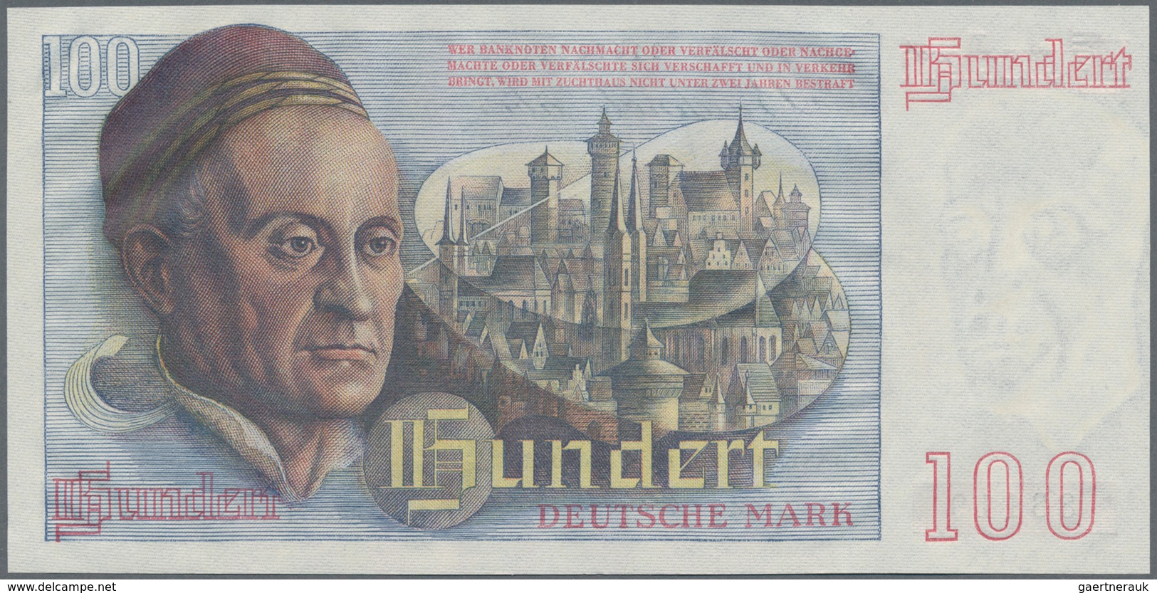 Deutschland - Bank Deutscher Länder + Bundesrepublik Deutschland: 100 DM 1948 "Franzosenschein", Ro. - Other & Unclassified