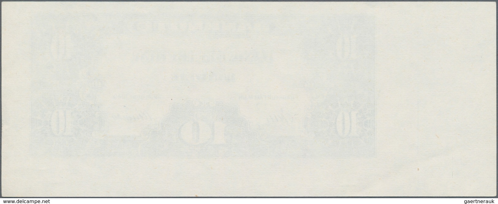 Deutschland - Bank Deutscher Länder + Bundesrepublik Deutschland: 10 DM 1949, Offset Druck Der Rücks - Autres & Non Classés