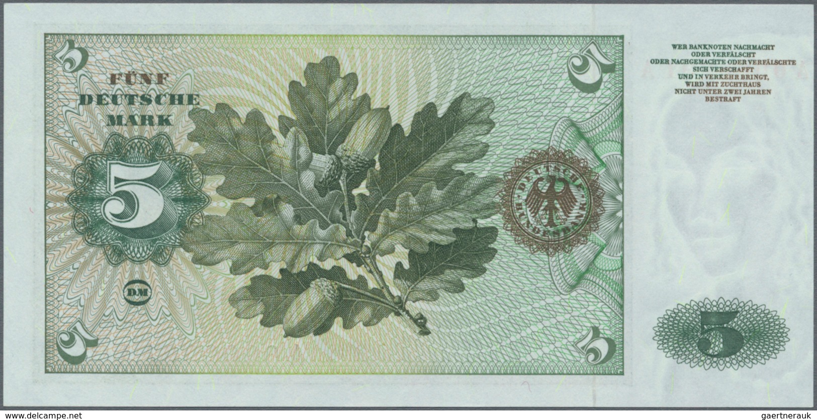 Deutschland - Bank Deutscher Länder + Bundesrepublik Deutschland: Sehr schönes Lot mit 4 Banknoten d