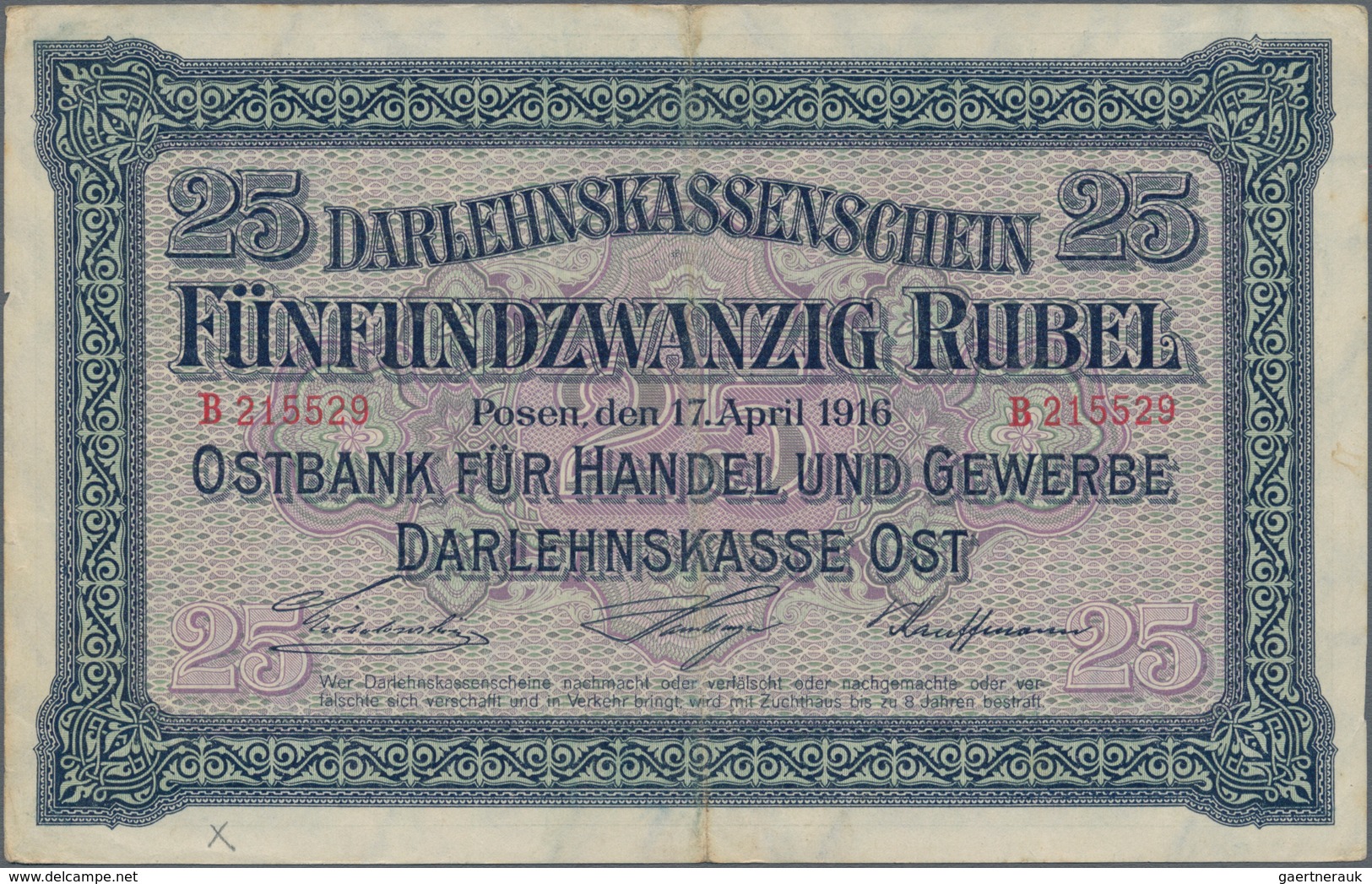 Deutschland - Nebengebiete Deutsches Reich: Darlehenskasse Ost – Posen, Lot mit 16 Banknoten der Ser