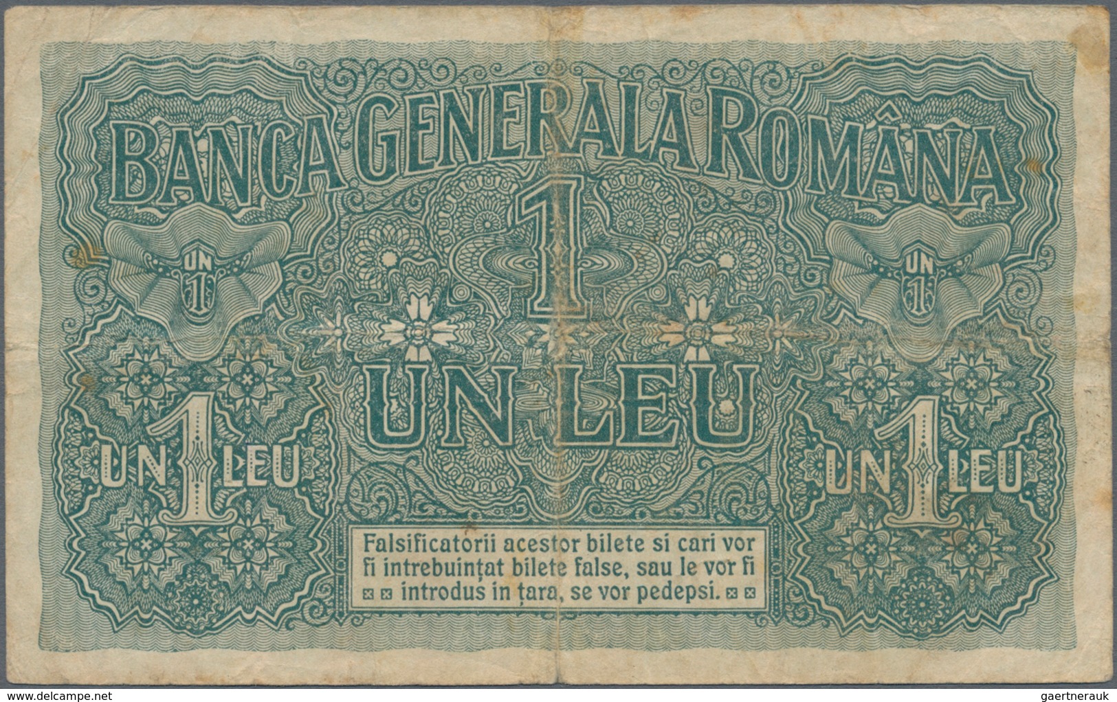 Deutschland - Nebengebiete Deutsches Reich: Besatzungsausgaben Rumänien WW I, Lot mit 9 Banknoten de