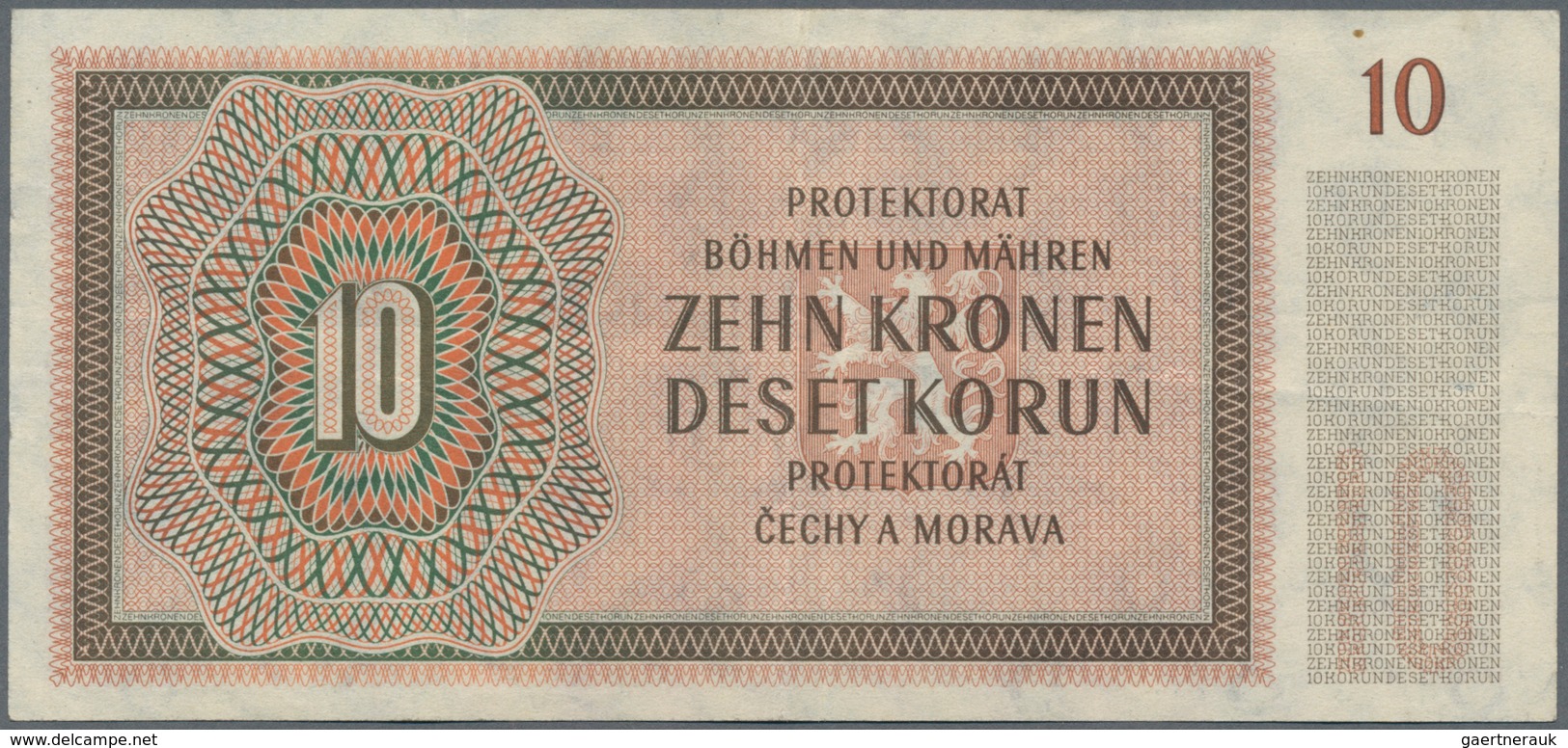 Deutschland - Nebengebiete Deutsches Reich: Protektorat Böhmen und Mähren, lot mit 14 Banknoten, dab