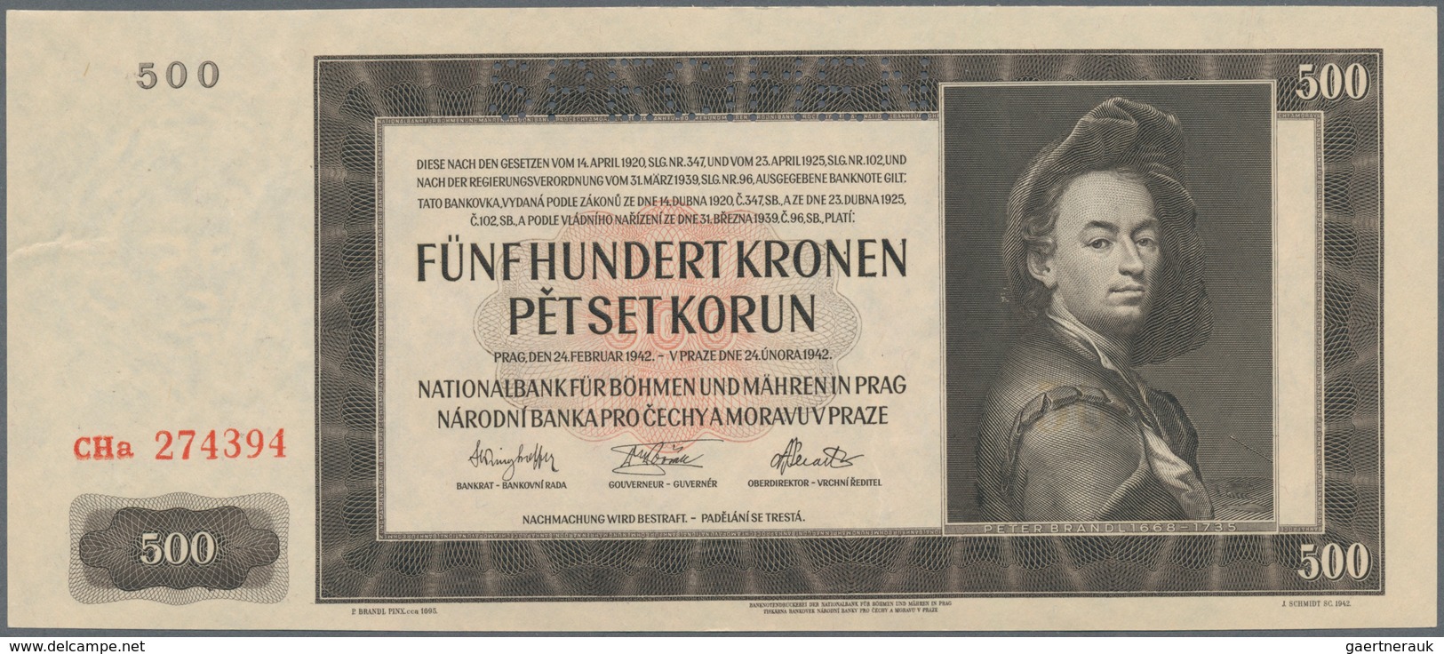 Deutschland - Nebengebiete Deutsches Reich: Protektorat Böhmen und Mähren, lot mit 14 Banknoten, dab